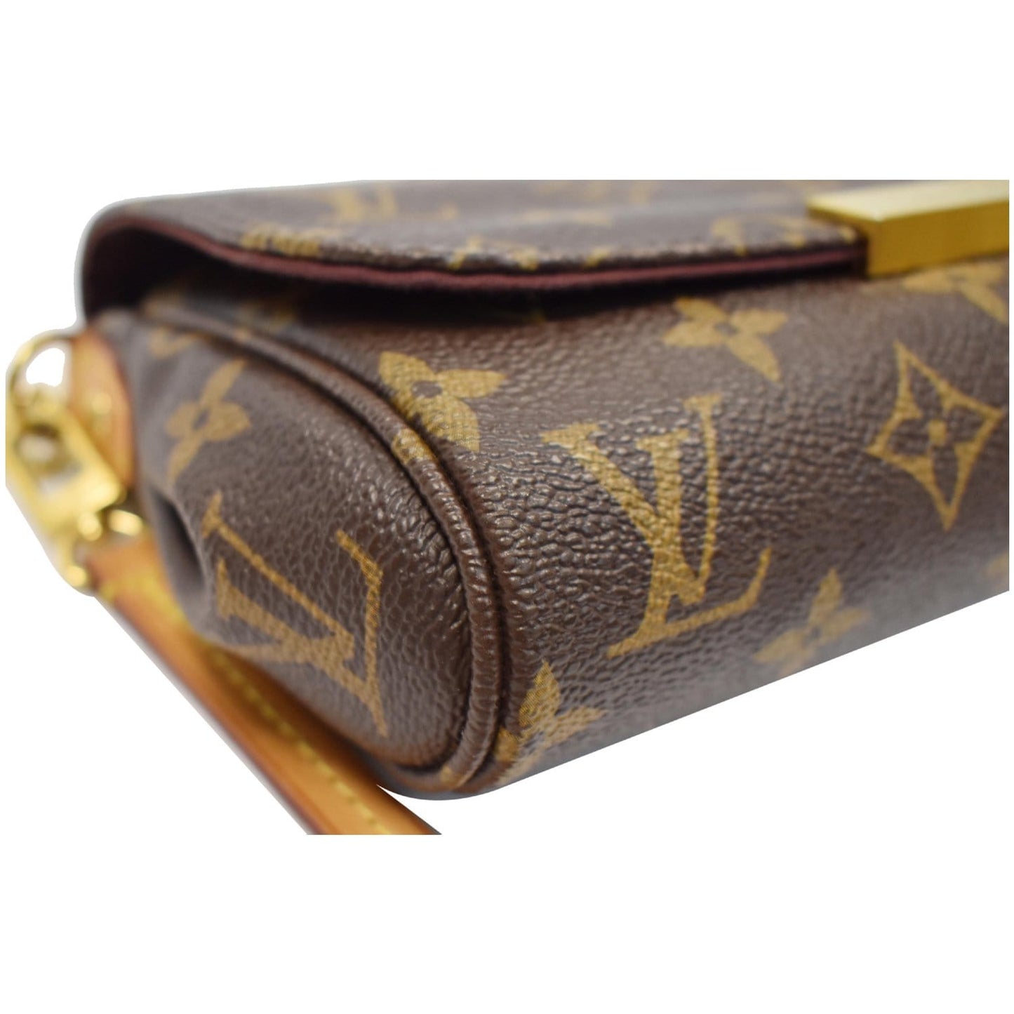 LOUIS VUITTON Favorite PM Monogram Canvas Crossbody Bag Brown