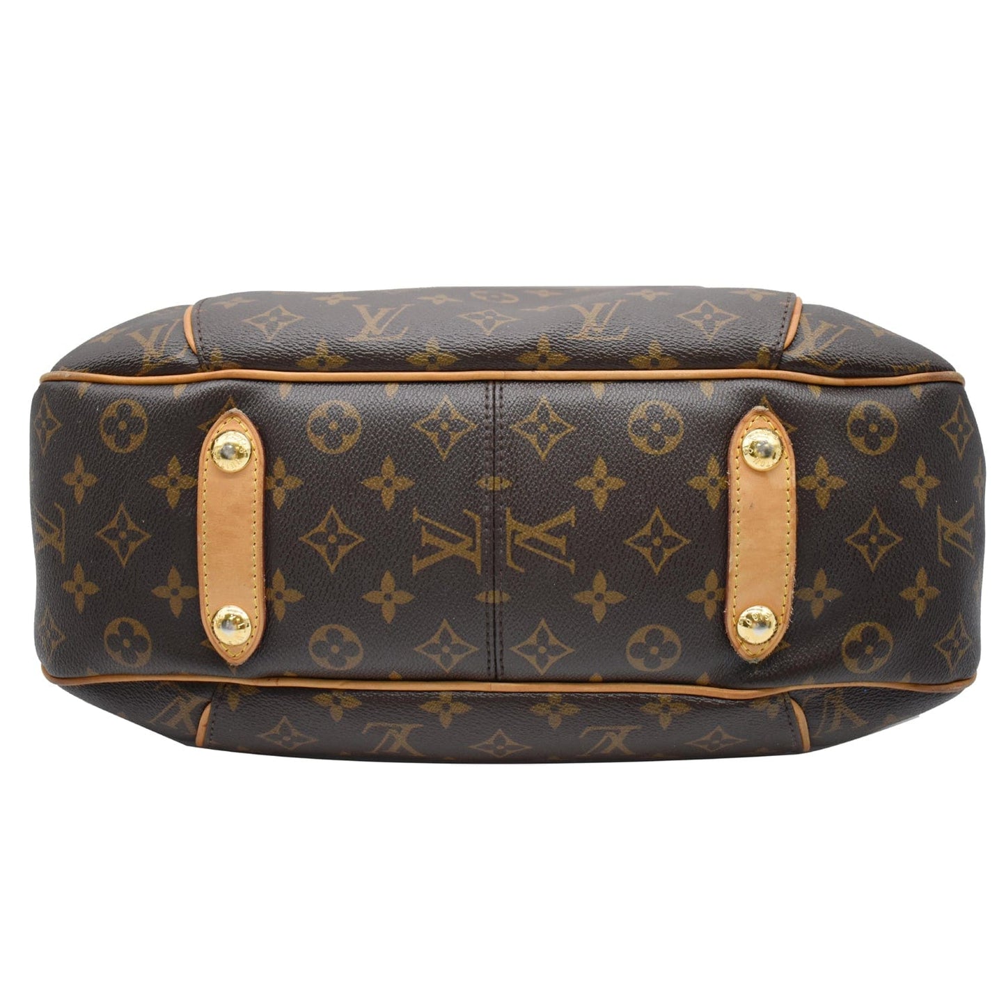 LOUIS VUITTON Galliera PM Monogram Canvas Shoulder Bag Brown