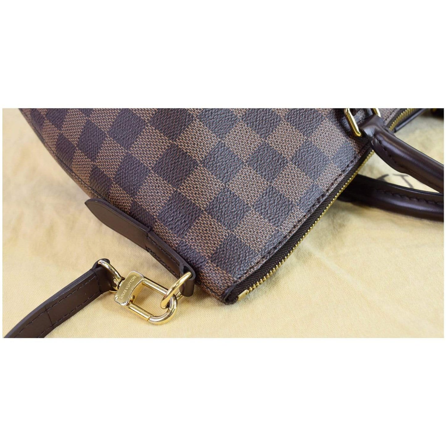 LOUIS VUITTON Siena GM Damier Ebene Shoulder Bag Brown
