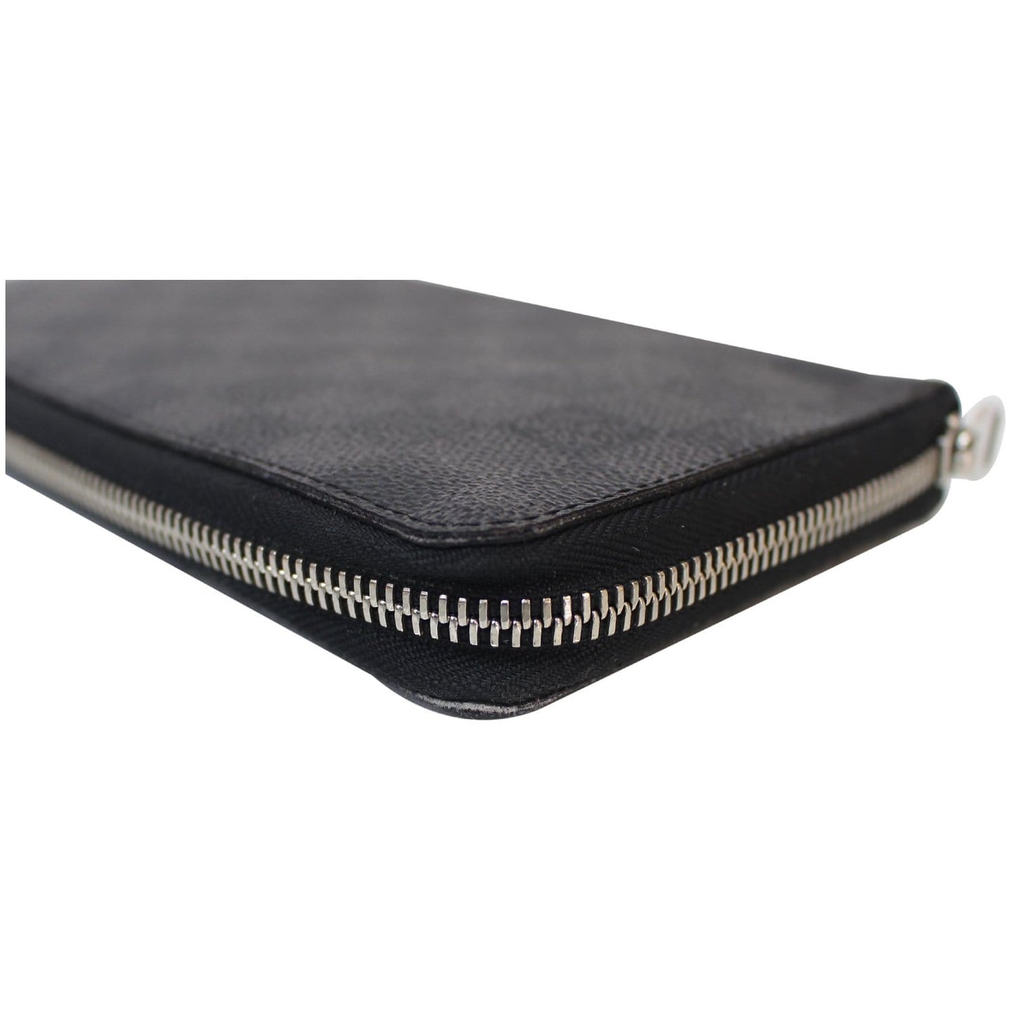 LOUIS VUITTON Zippy Organizer Damier Graphite Wallet Black