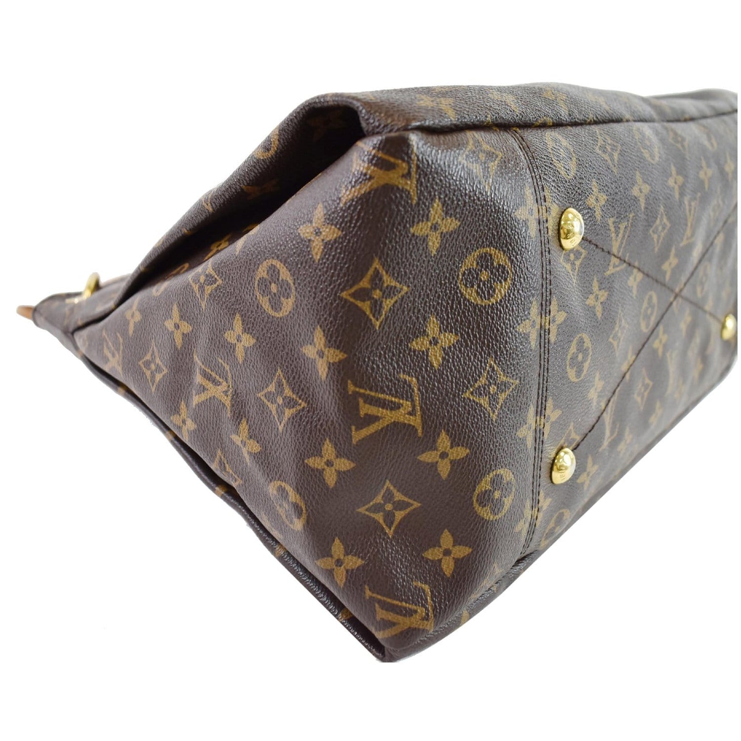 LOUIS VUITTON Artsy MM Monogram Canvas Shoulder Bag Brown