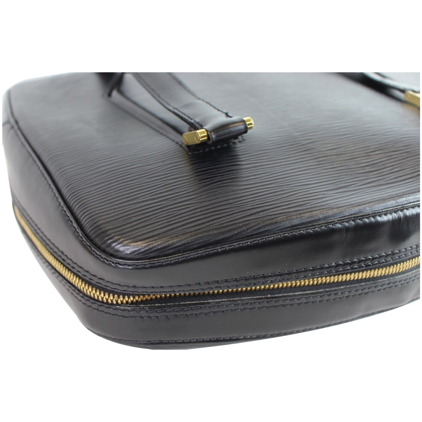 LOUIS VUITTON Voltaire Black Epi Leather Shoulder Bag Black