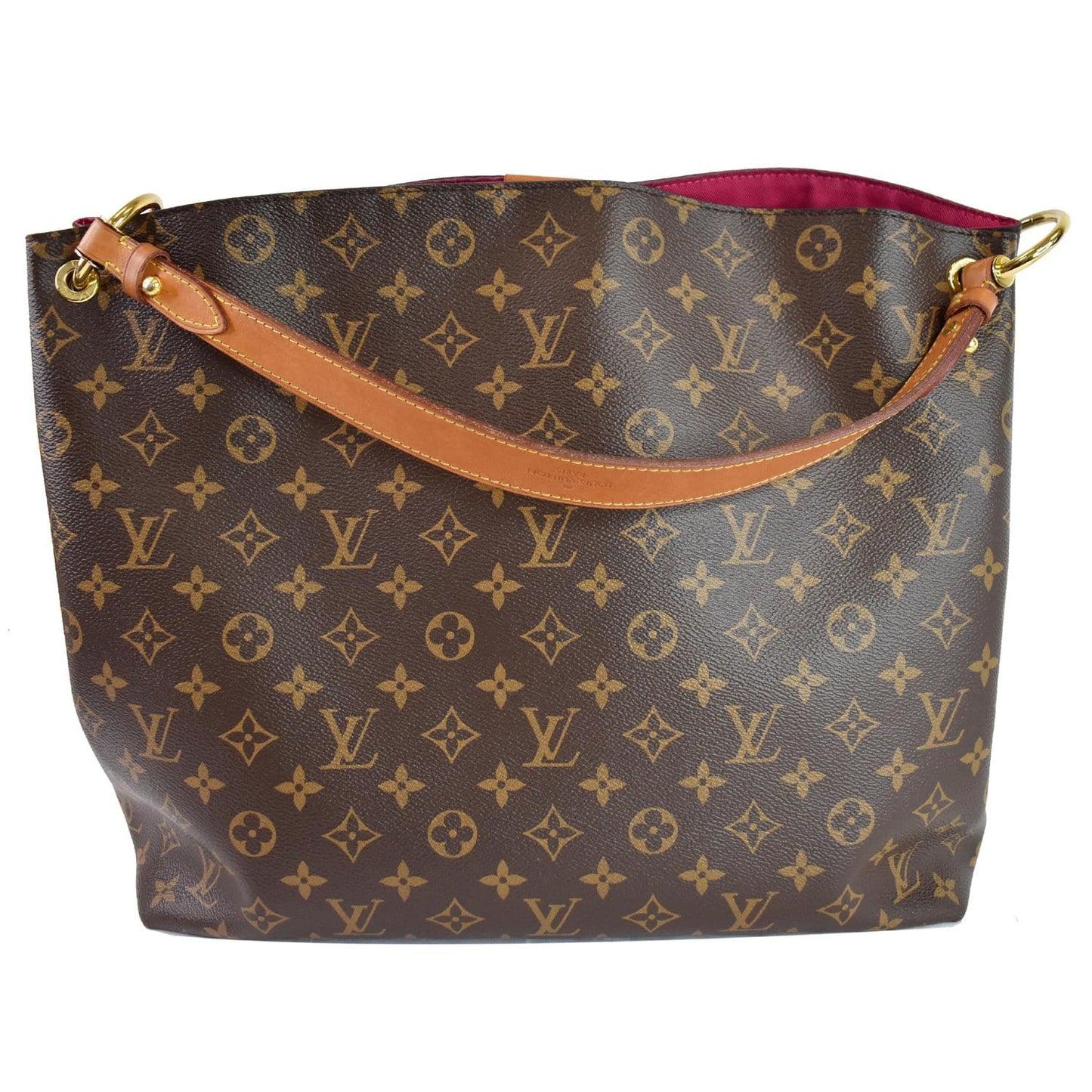 LOUIS VUITTON Graceful MM Monogram Canvas Shoulder Bag Brown