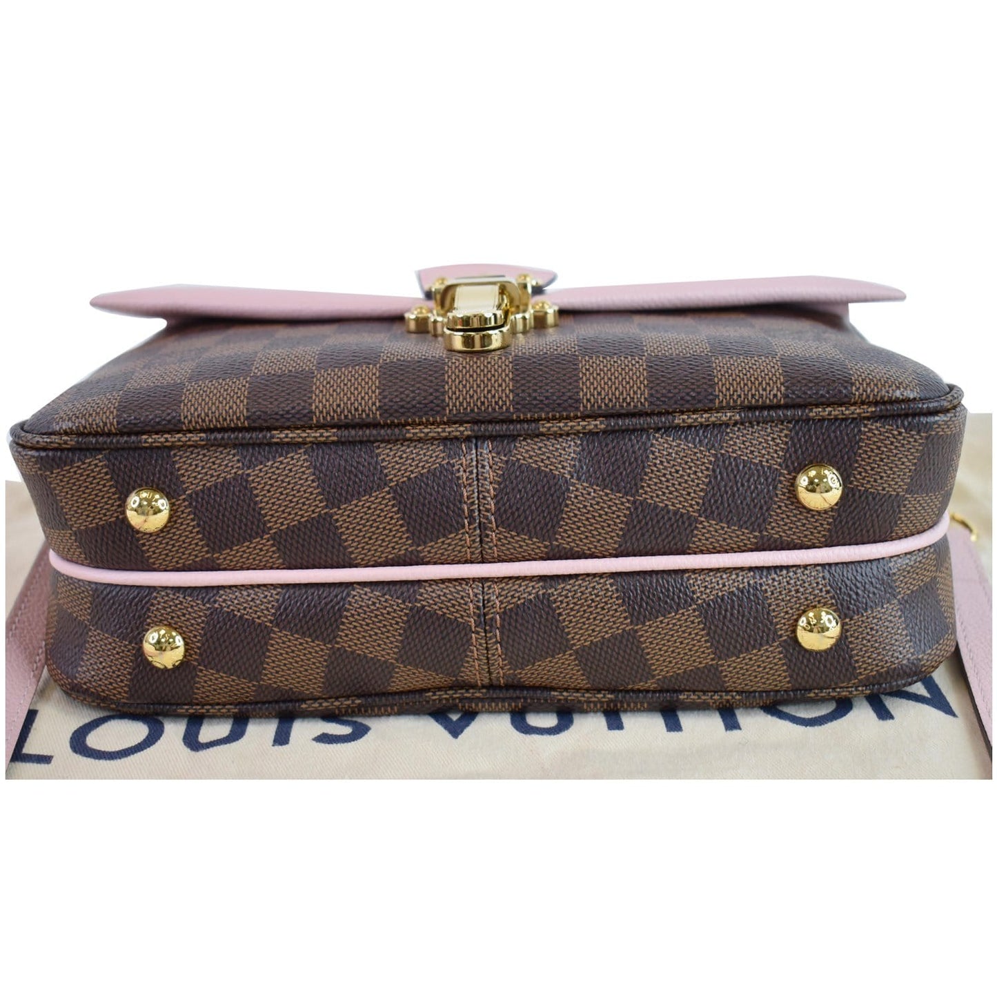 LOUIS VUITTON Clapton Damier Ebene Crossbody Bag Magnolia