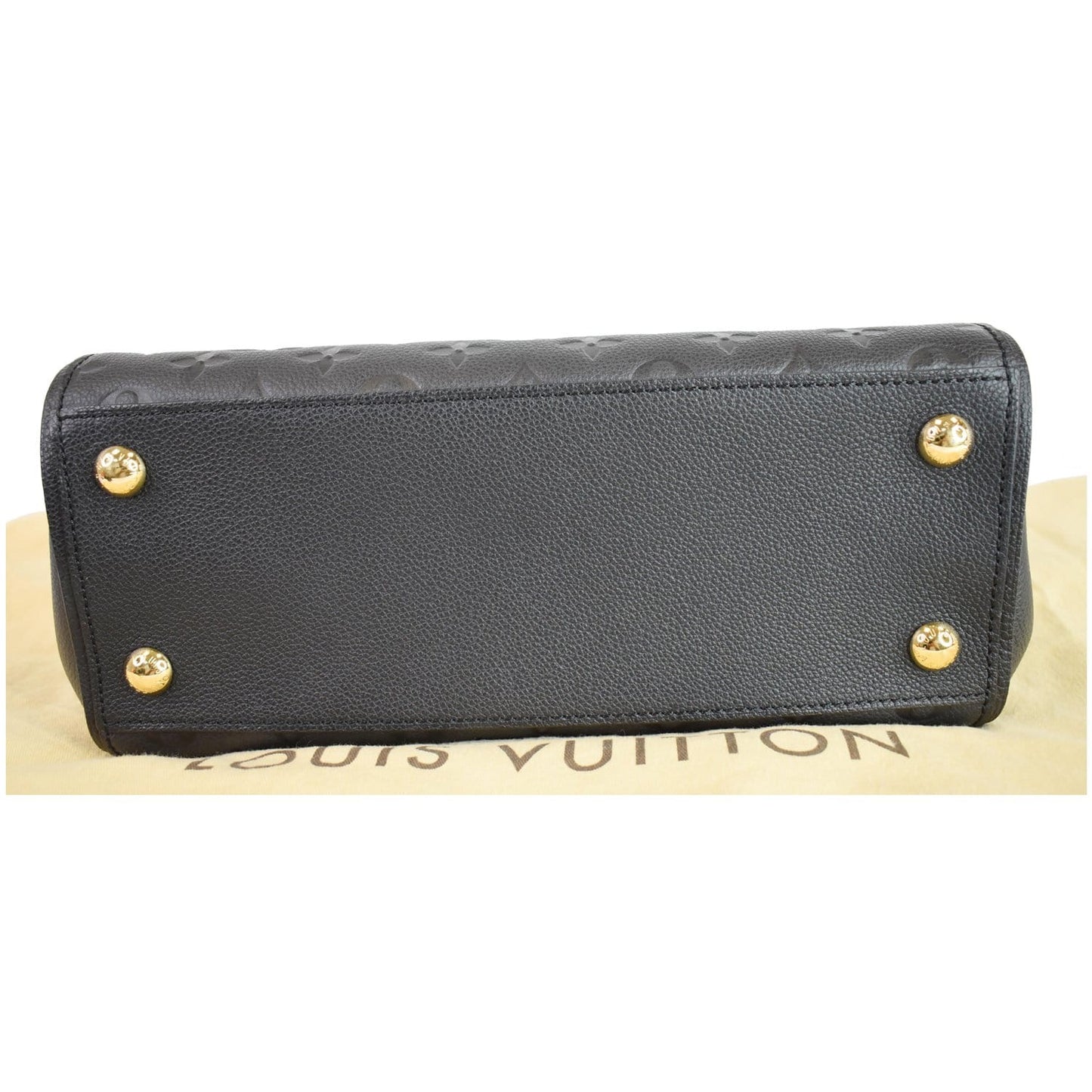 LOUIS VUITTON Trocadero Monogram Empreinte Leather Shoulder Bag Black