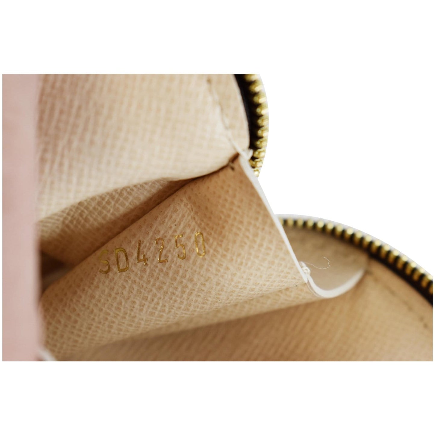 LOUIS VUITTON Monogram Canvas Round Zipped Coin Purse Brown