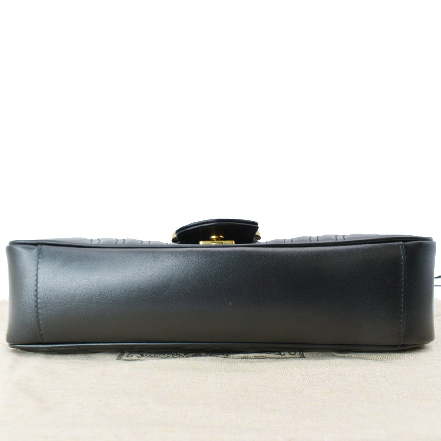 GUCCI GG Marmont Medium Matelasse Shoulder Bag Black 443496