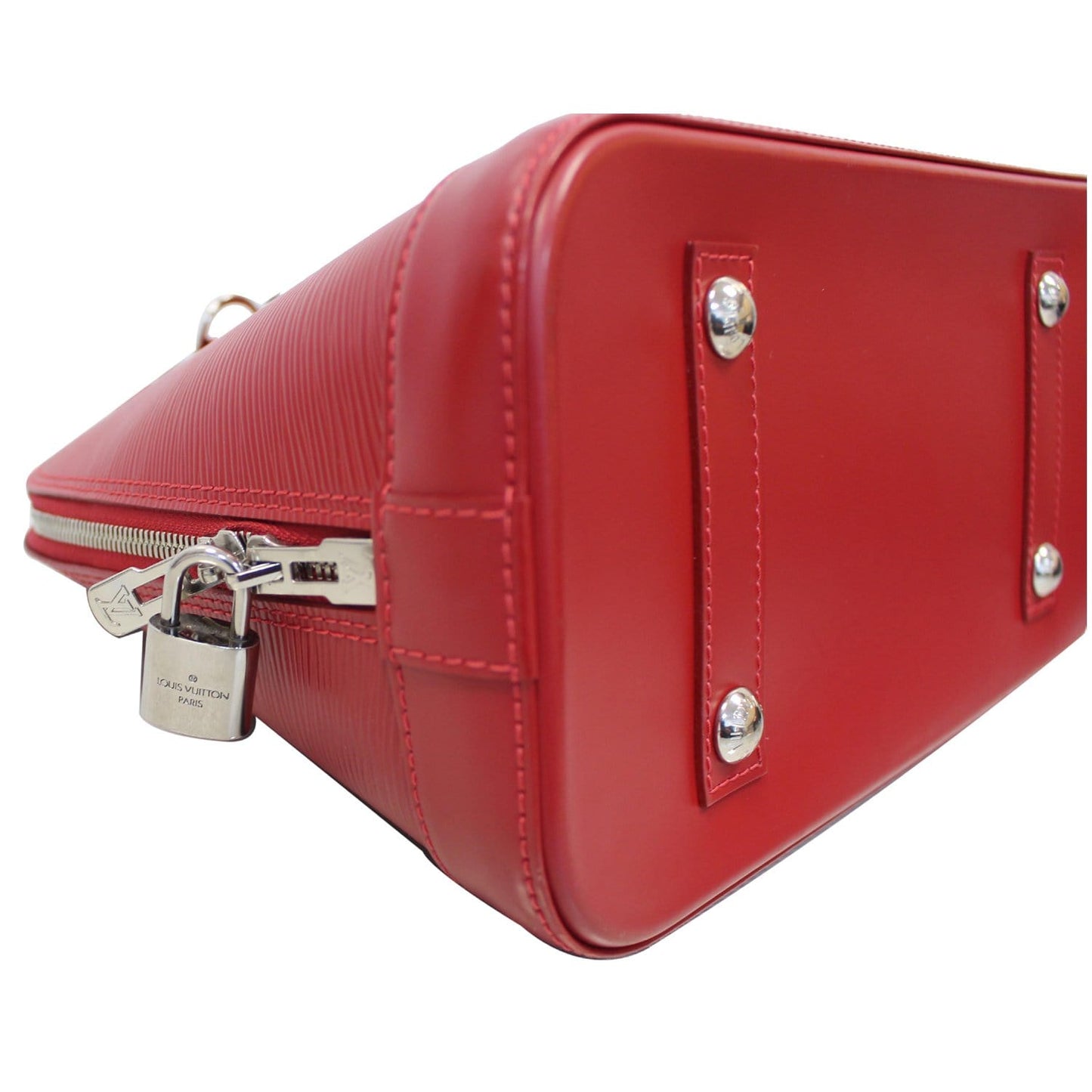 LOUIS VUITTON Alma PM Epi Leather Satchel Bag Red - 25% OFF