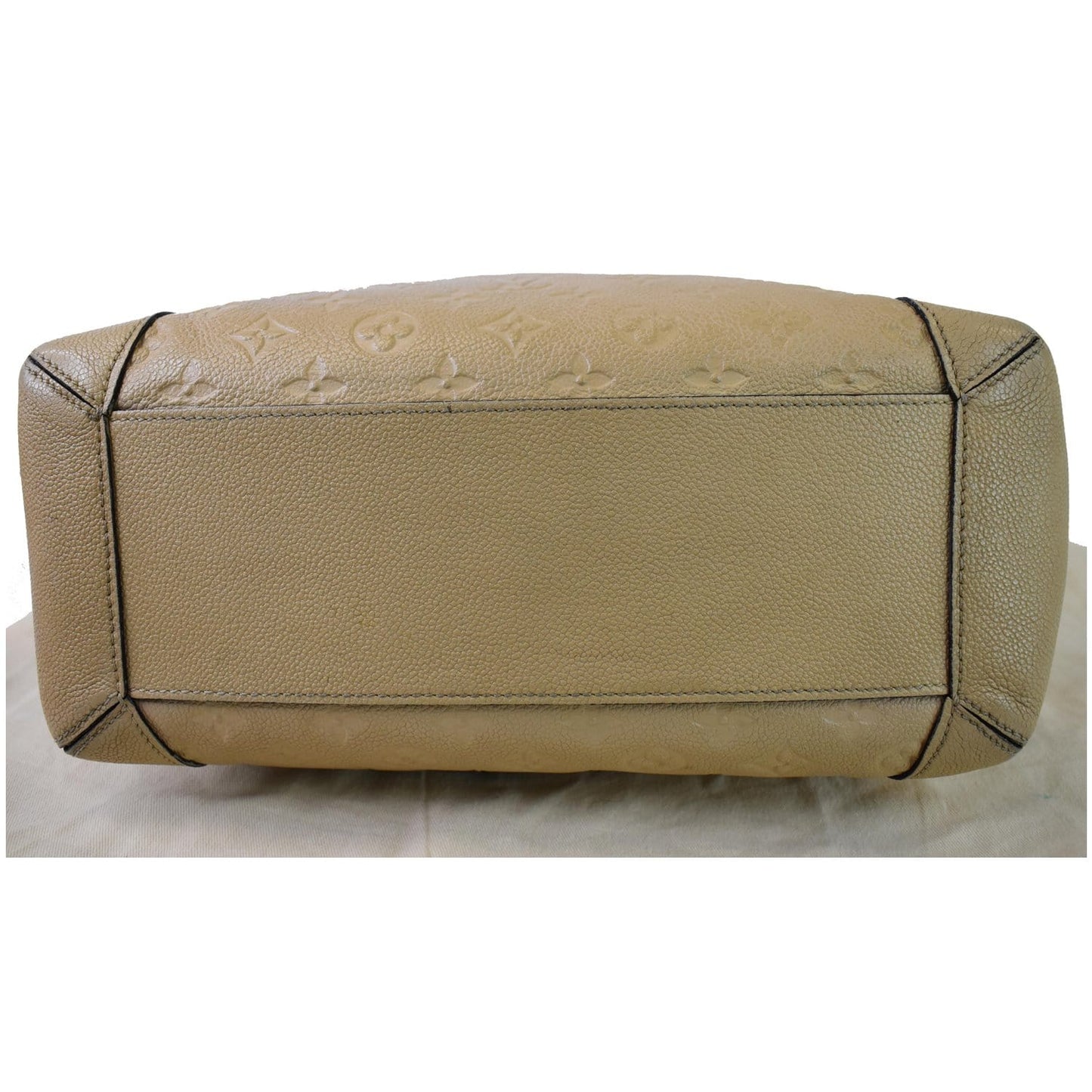 LOUIS VUITTON Bagatelle Monogram Empreinte Leather Shoulder Bag Beige