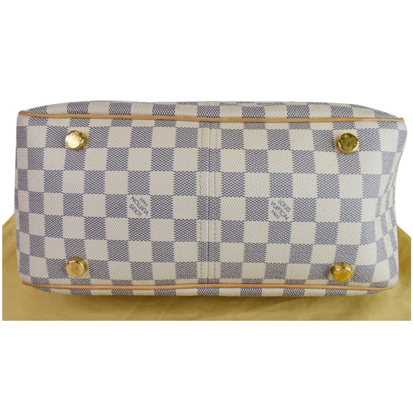 LOUIS VUITTON Figheri PM Damier Azur Shoulder Bag White