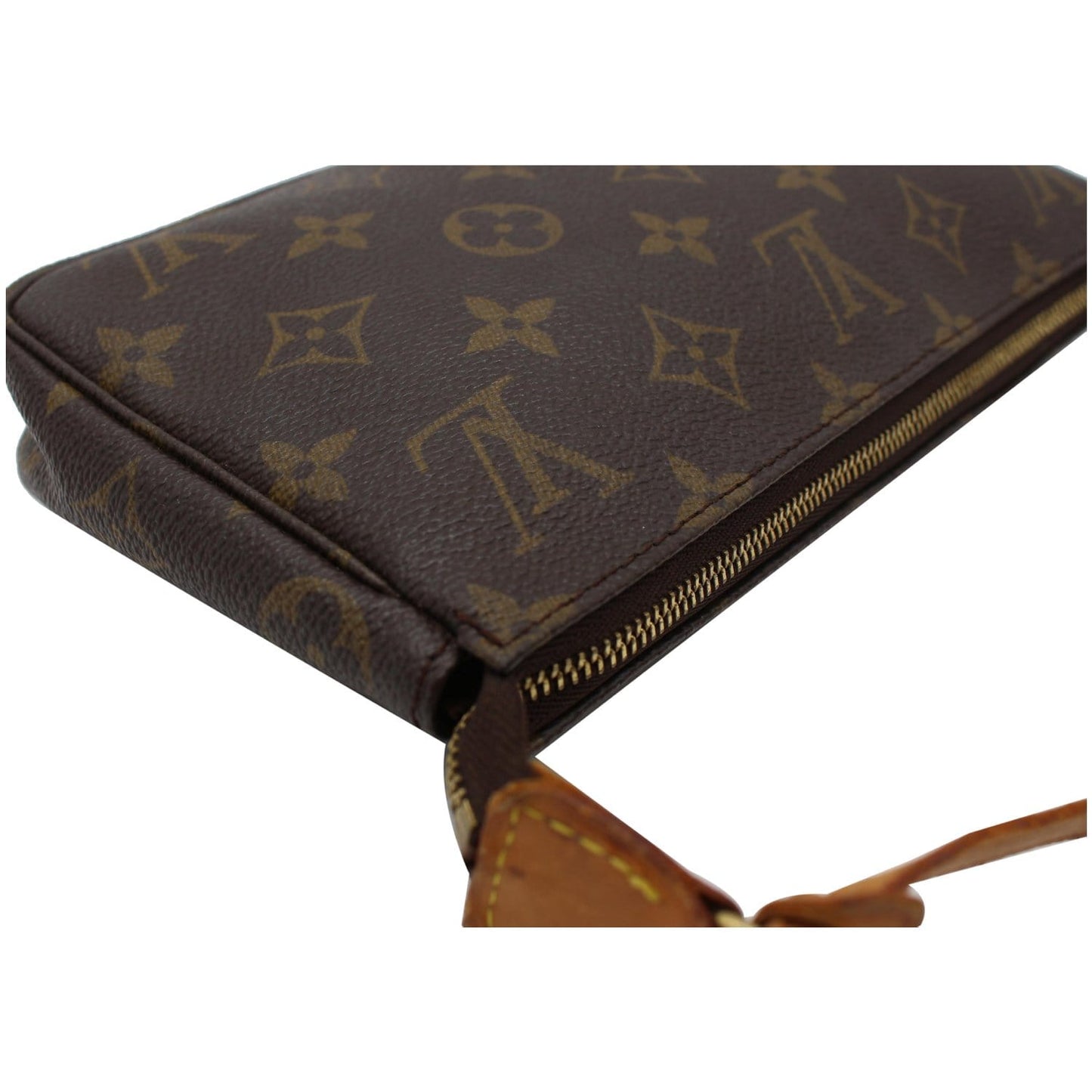 LOUIS VUITTON Pochette Accessoires Monogram Canvas Pouch  Brown