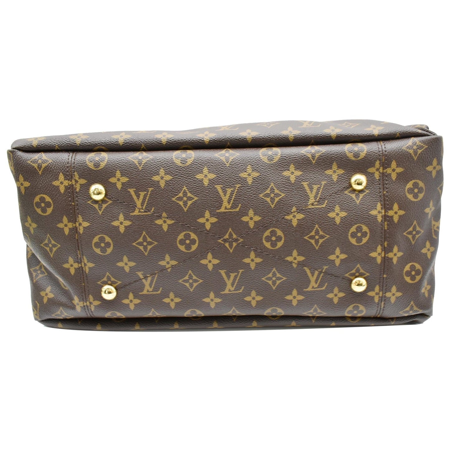 LOUIS VUITTON Artsy MM Monogram Canvas Hobo Bag Brown
