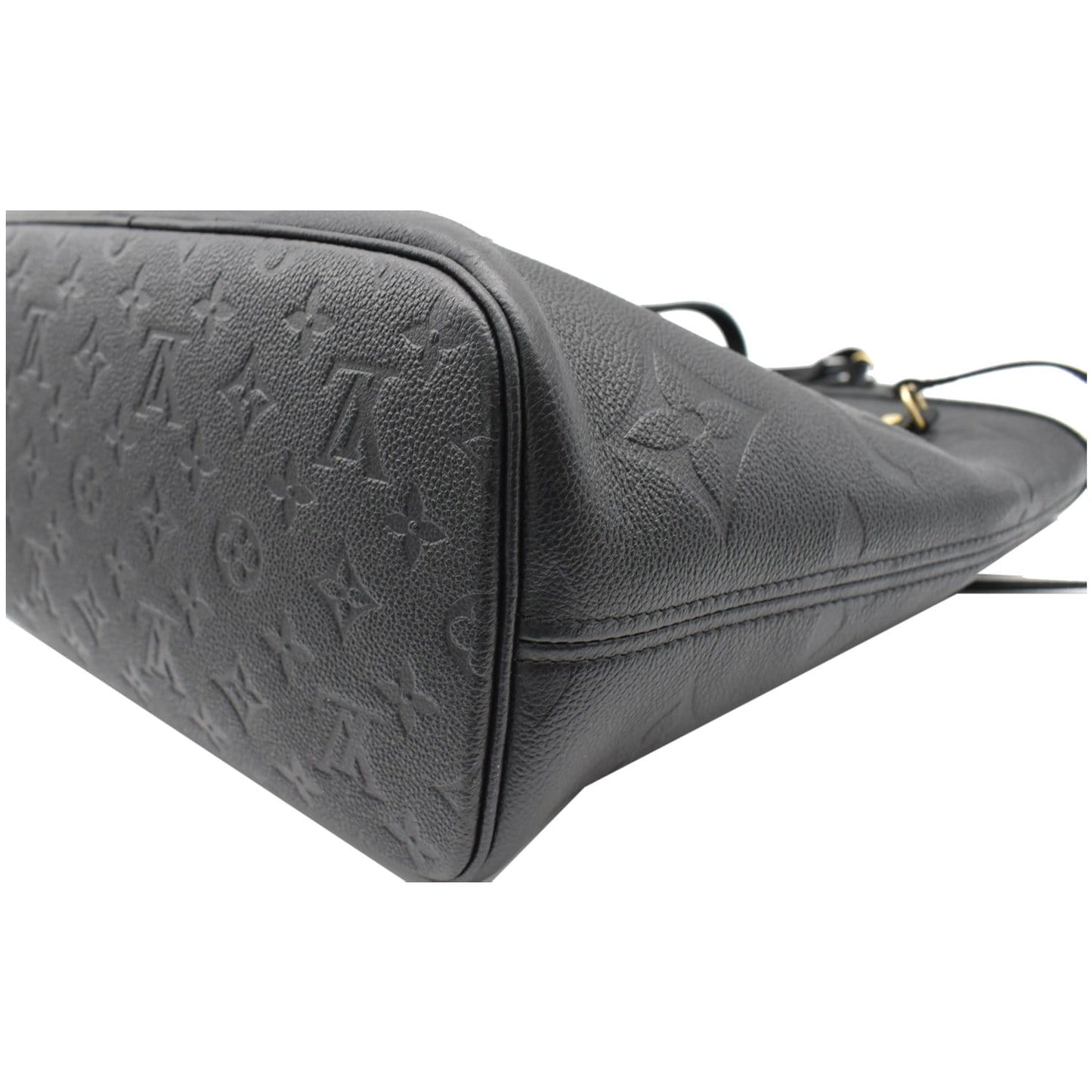 LOUIS VUITTON Neverfull MM Monogram Empreinte Tote Bag Black
