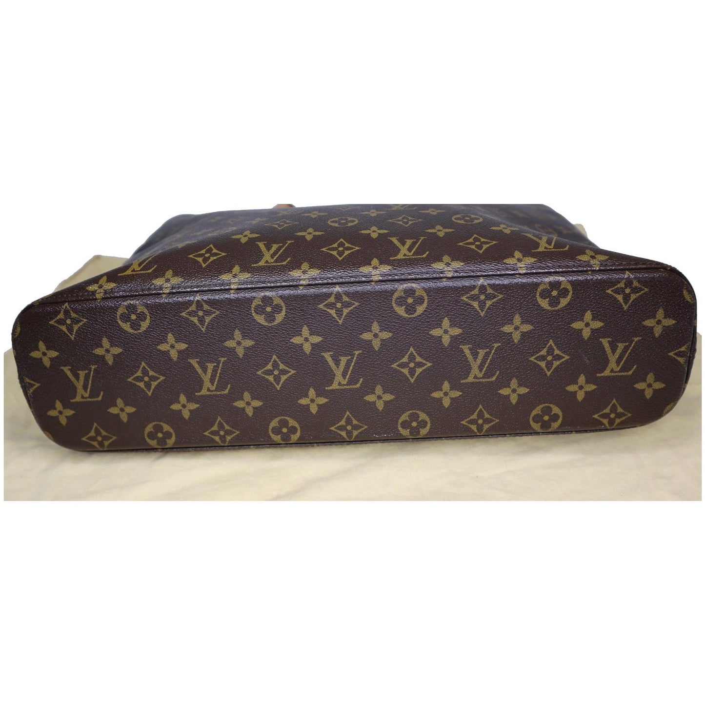 LOUIS VUITTON Luco Monogram Canvas Tote Bag Brown