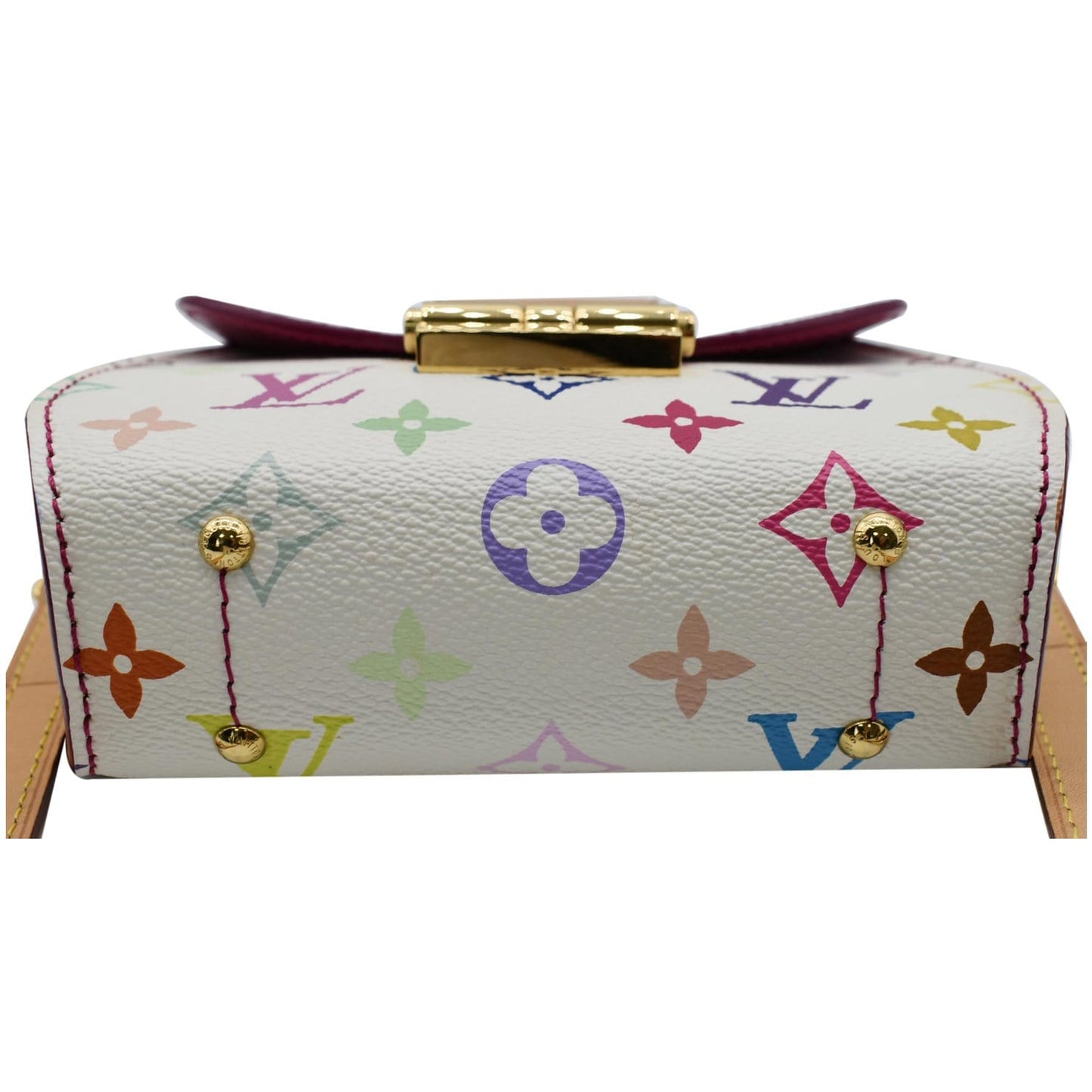 LOUIS VUITTON Heartbreaker Monogram Multicolor Canvas Crossbody Bag White