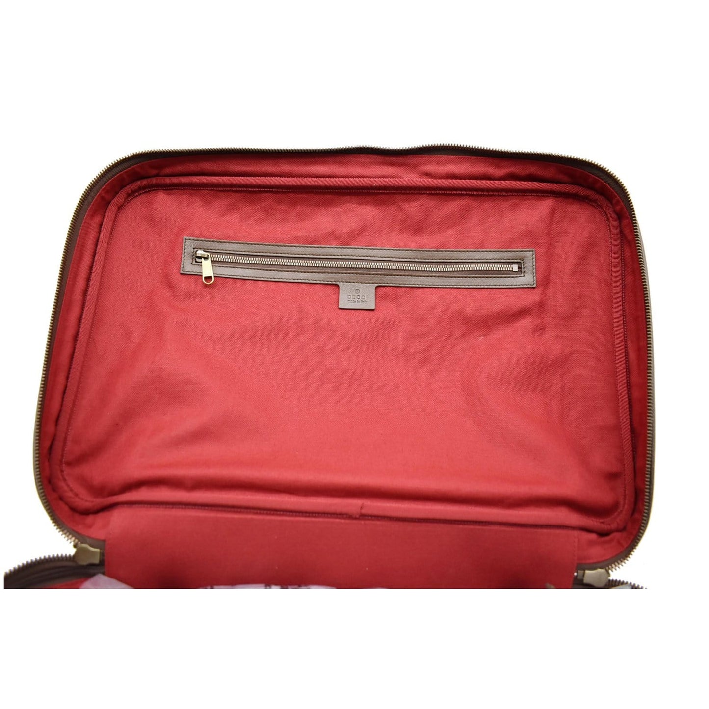 GUCCI Web GG Supreme Suitcase Travel Bag Beige 424501 - 25% OFF
