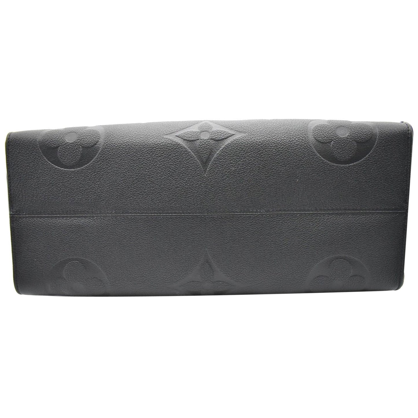 LOUIS VUITTON Onthego GM Monogram Empreinte Leather Tote Bag Black