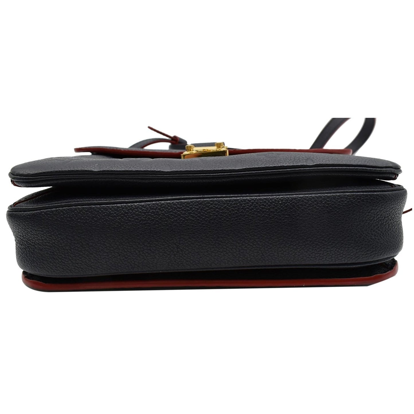 LOUIS VUITTON Metis Pochette Empreinte Leather Crossbody Bag Navy Blue