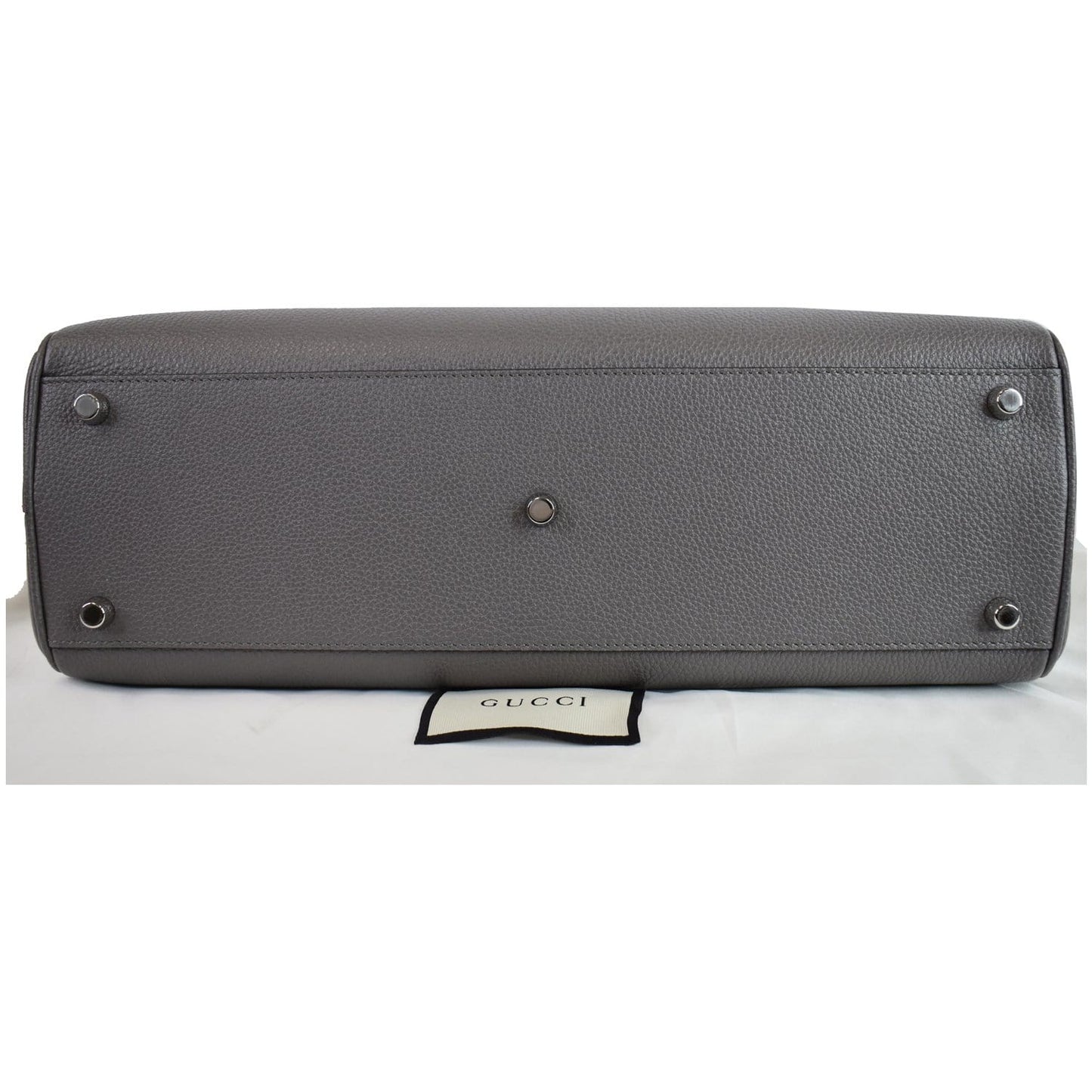 Gucci Zumi Medium Grainy Leather Top Handle Bag Dusty Grey 564714