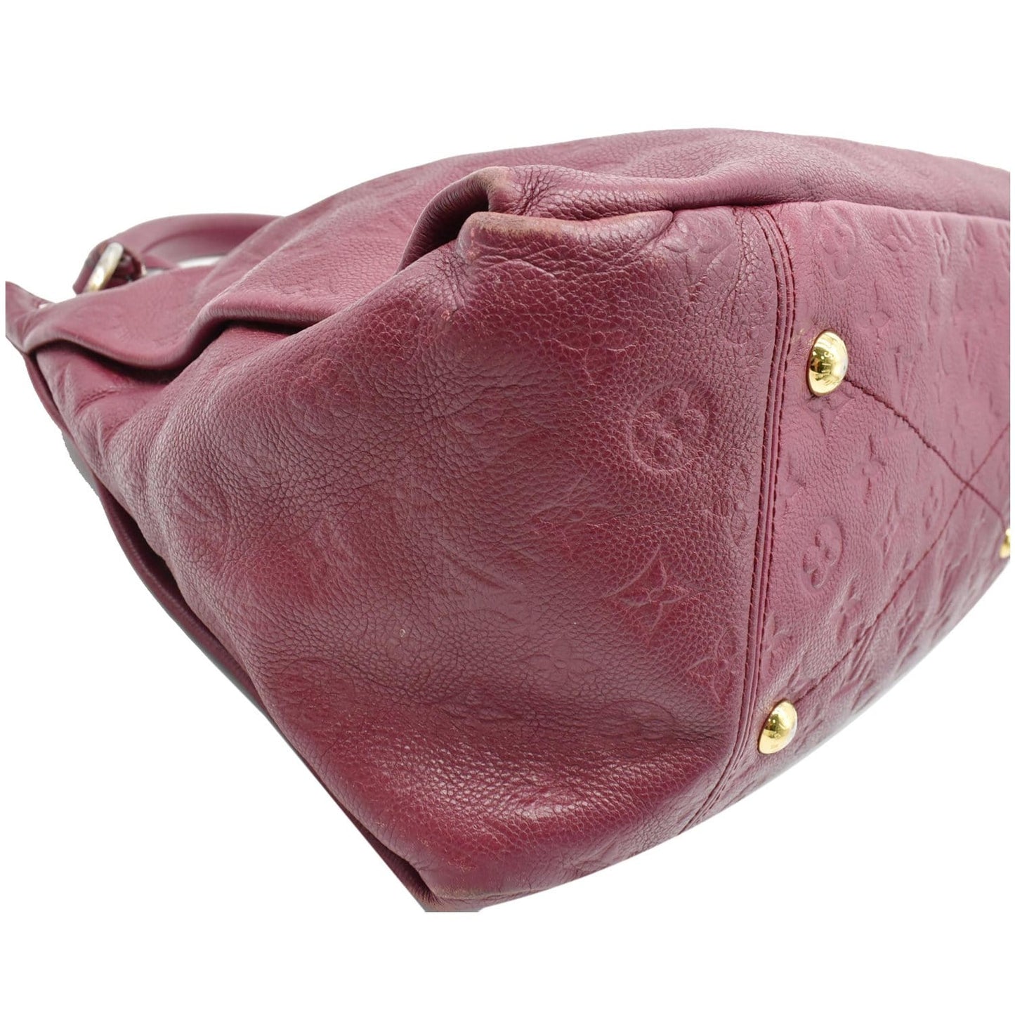 LOUIS VUITTON Artsy MM Empreinte Leather Hobo Shoulder Bag Mulberry