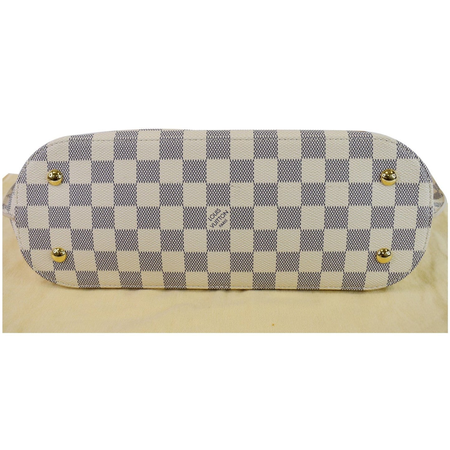 LOUIS VUITTON Girolata Damier Azur Shoulder Bag White