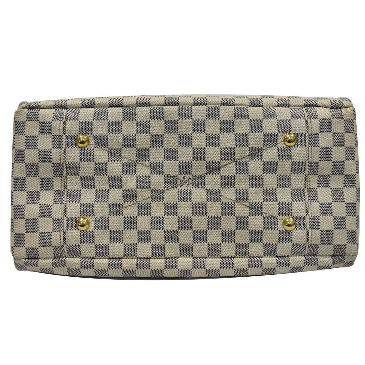 LOUIS VUITTON Artsy MM Damier Azur Shoulder Bag White