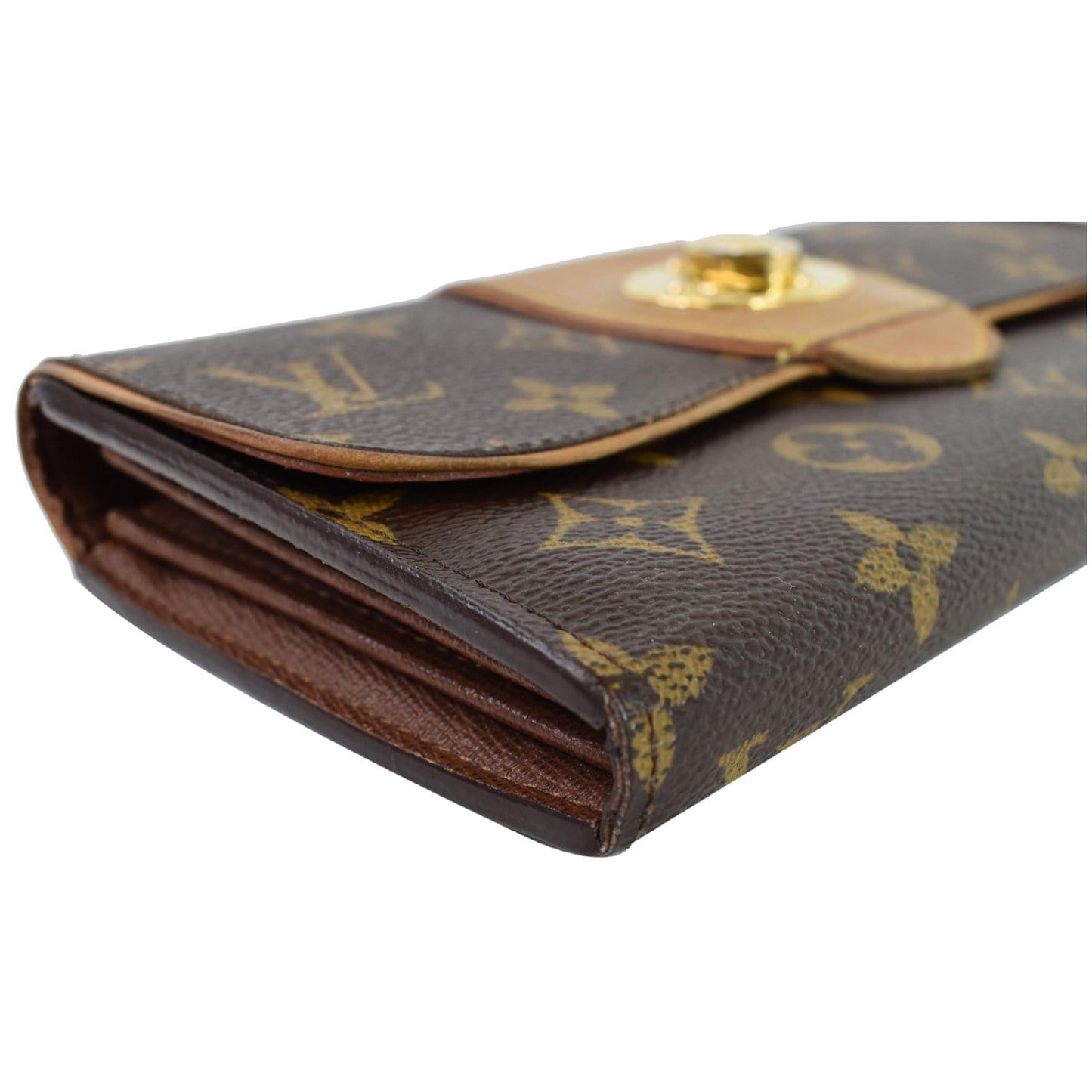 LOUIS VUITTON Monogram Canvas Boetie Wallet Brown