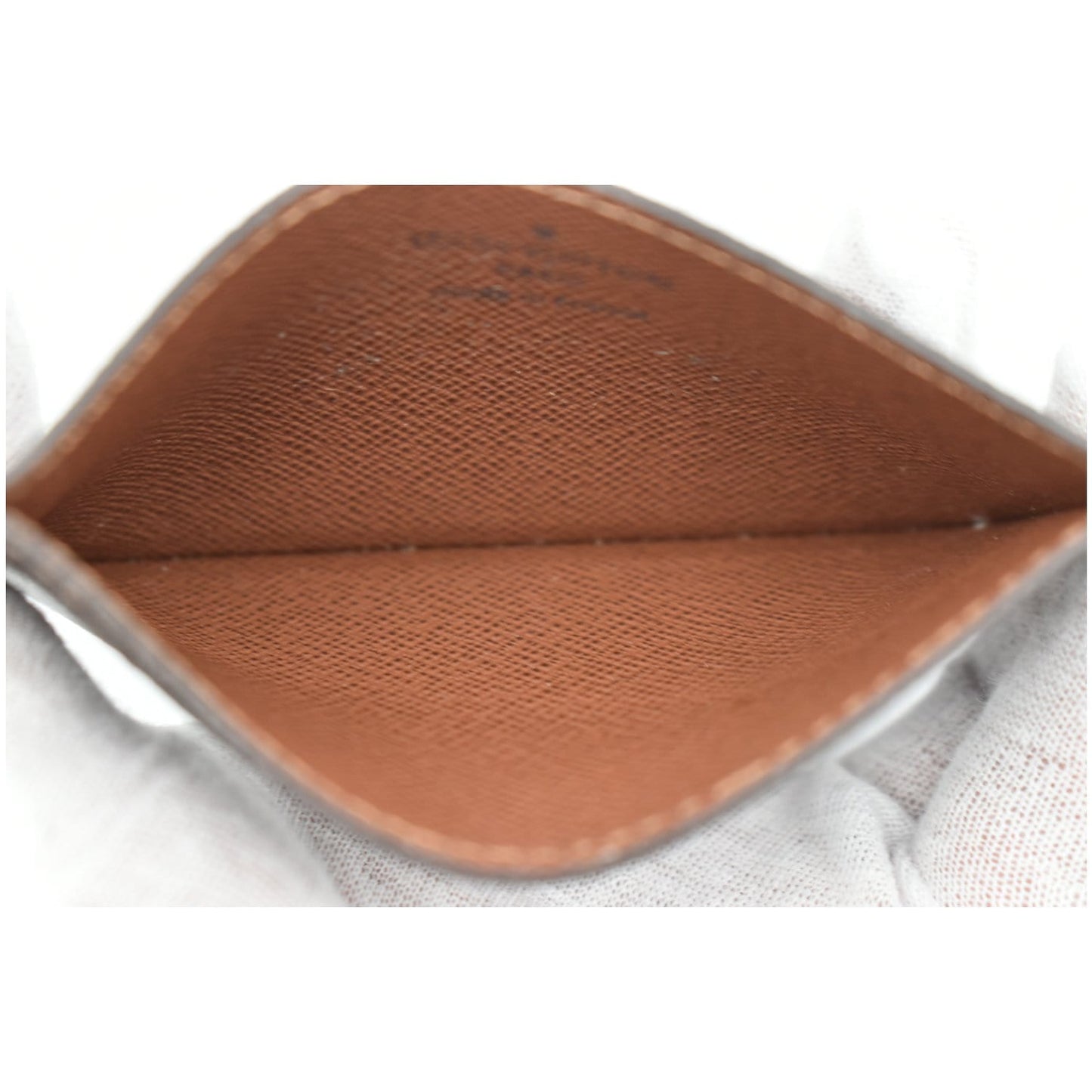 LOUIS VUITTON Monogram Canvas Card Holder Brown