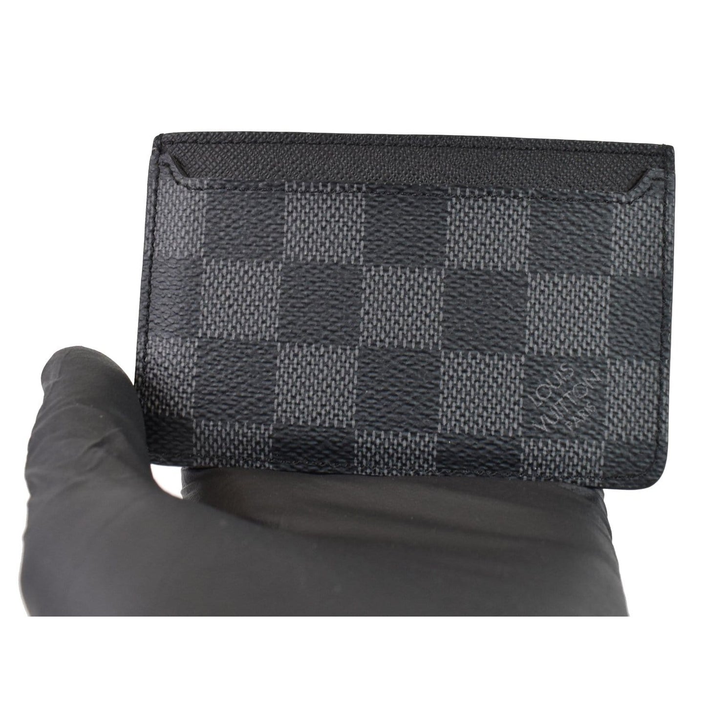 LOUIS VUITTON Neo Damier Graphite Card Holder Black