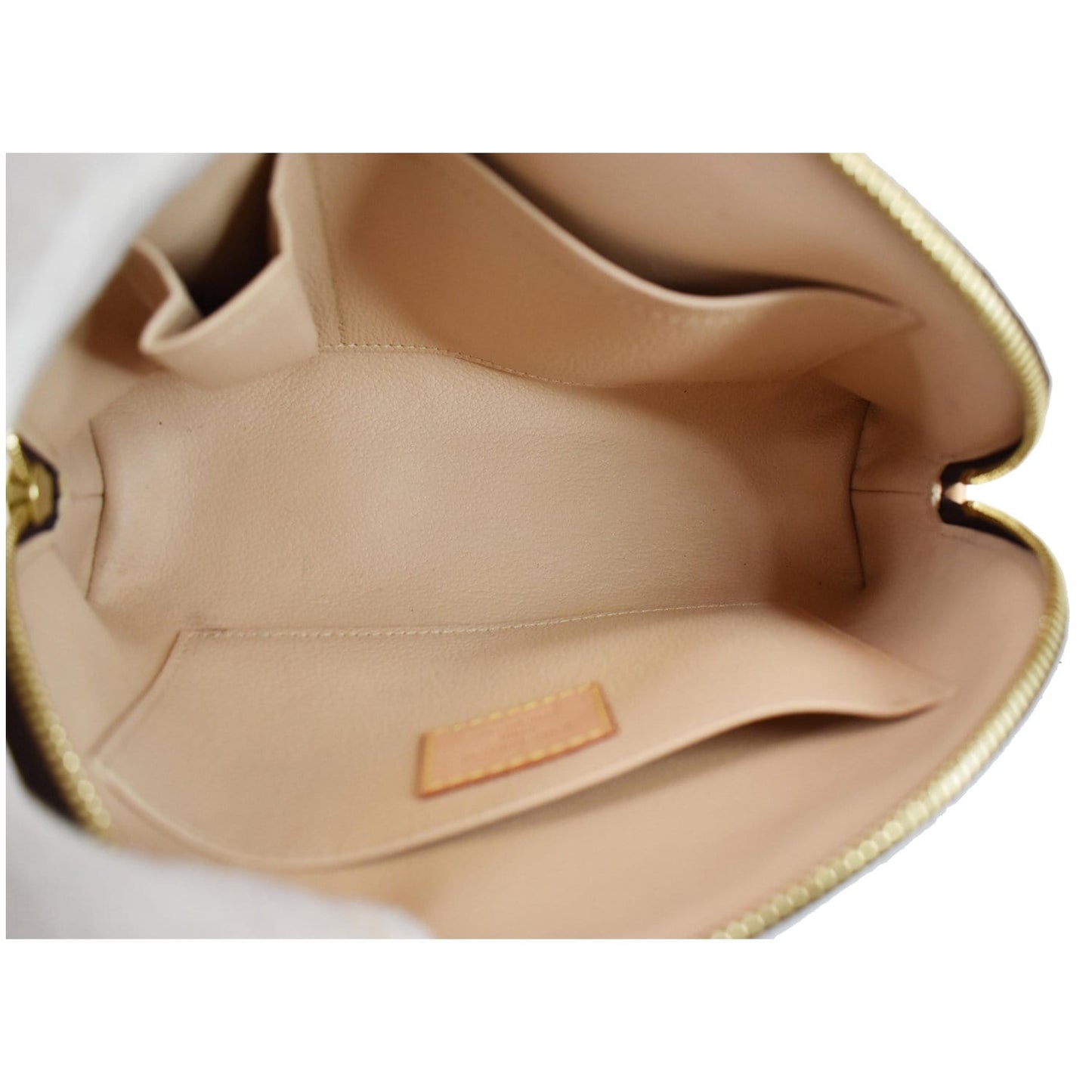 LOUIS VUITTON Monogram Canvas Cosmetic Pouch Brown