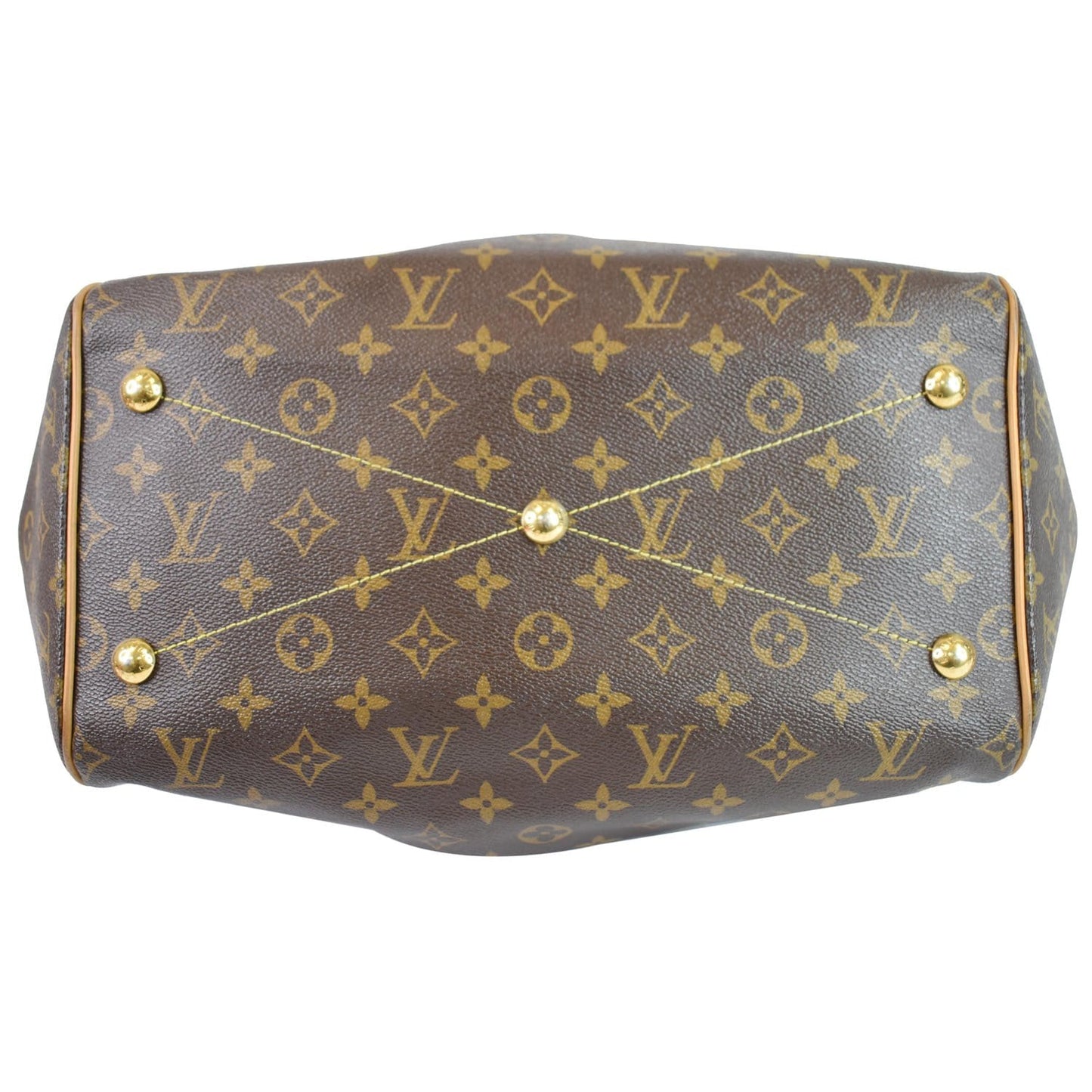 LOUIS VUITTON Tivoli GM Monogram Canvas Shoulder Bag Brown