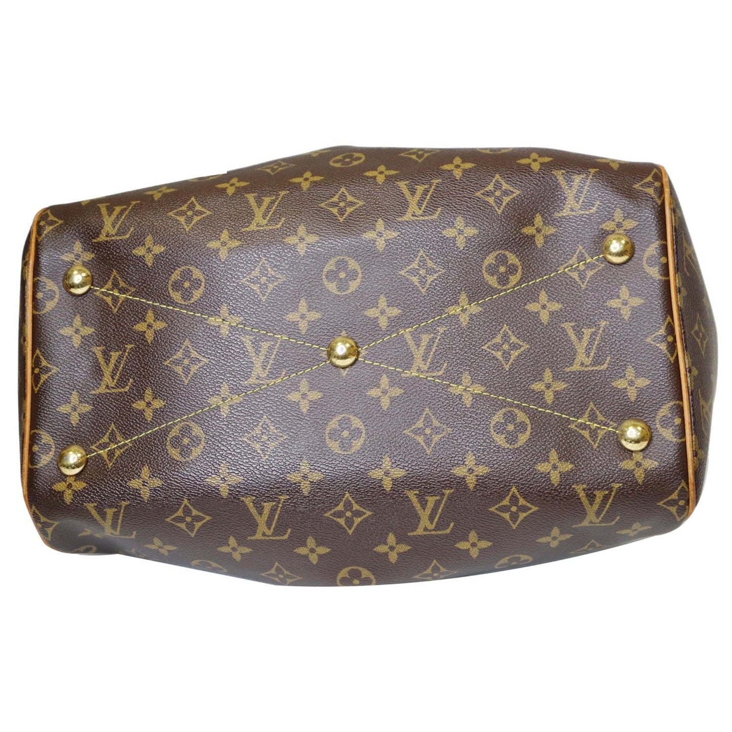 LOUIS VUITTON Tivoli GM Monogram Canvas Shoulder Bag Brown