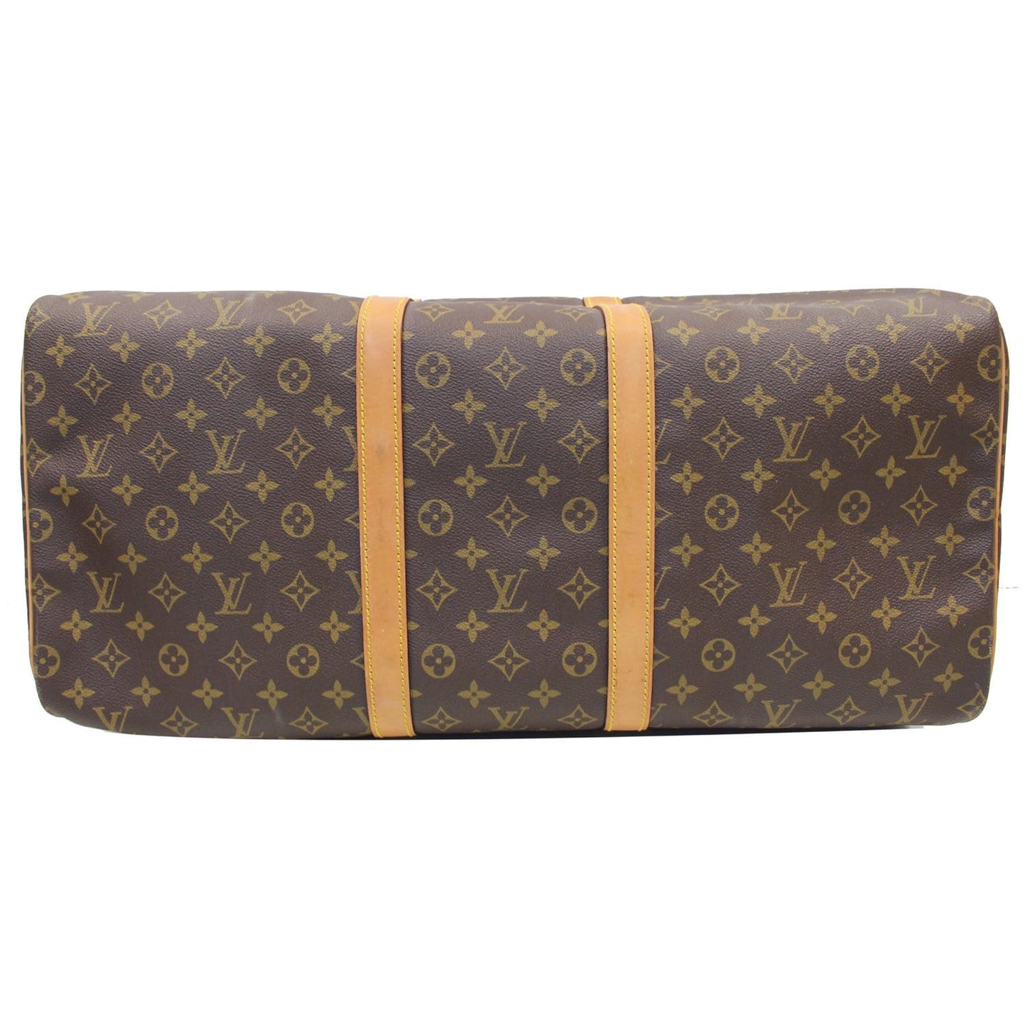 LOUIS VUITTON Keepall 55 Monogram Canvas Travel Bag Brown