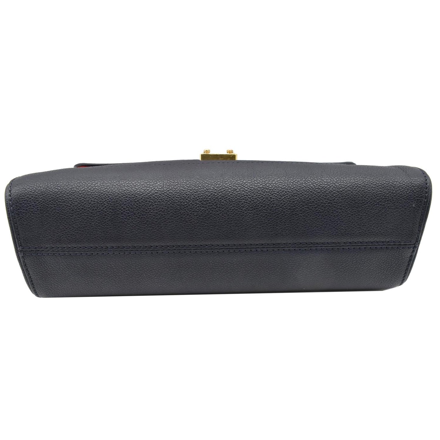 LOUIS VUITTON Saint Germain MM Monogram Empreinte Leather Shoulder Bag Marine Rouge