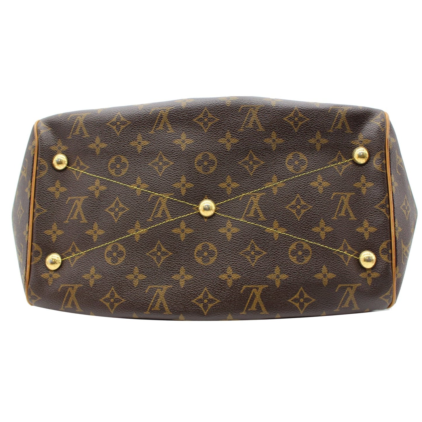 LOUIS VUITTON Tivoli GM Monogram Canvas Shoulder Bag Brown