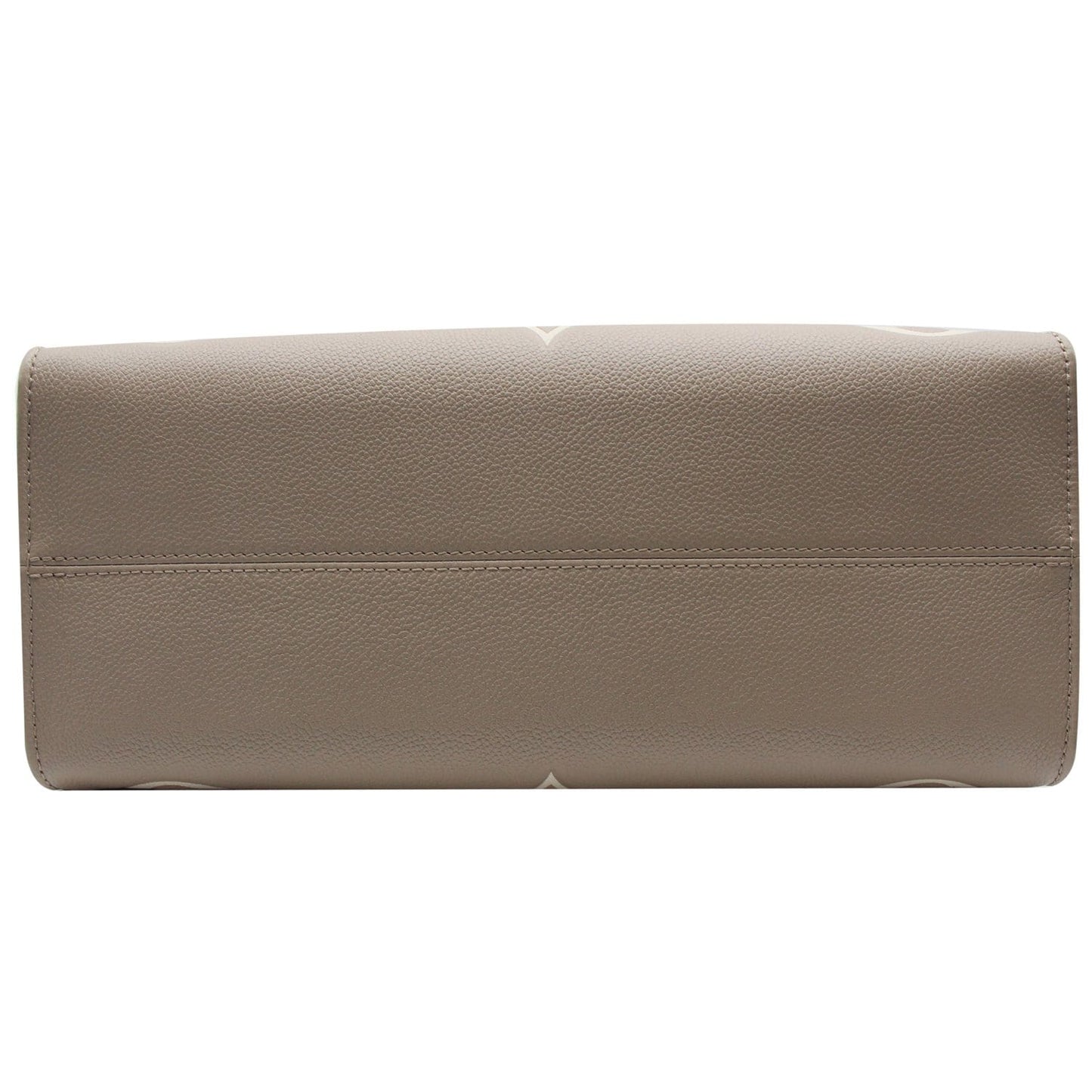LOUIS VUITTON Onthego MM Giant Monogram Empreinte Shoulder Bag Tourterelle