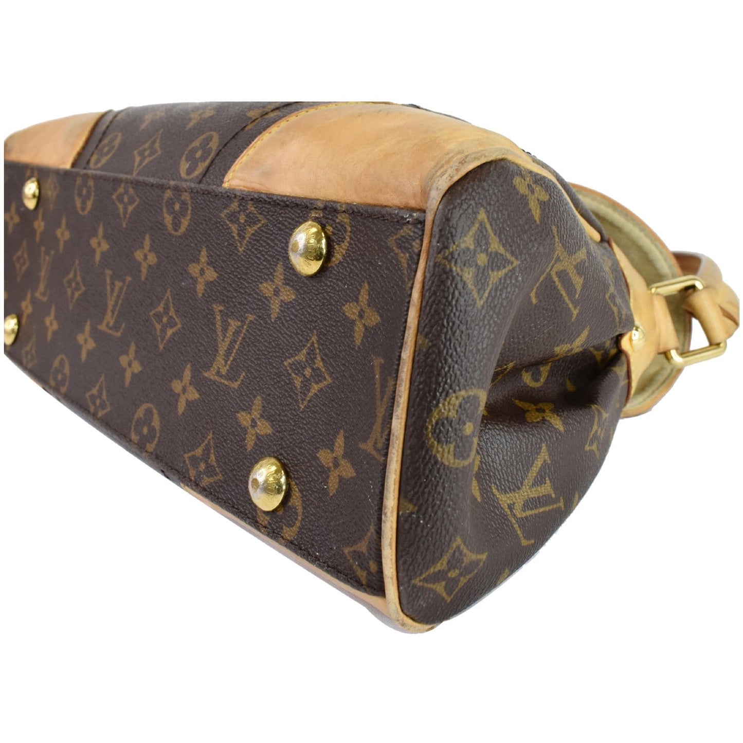 LOUIS VUITTON Beverly MM Monogram Canvas Shoulder Bag Brown