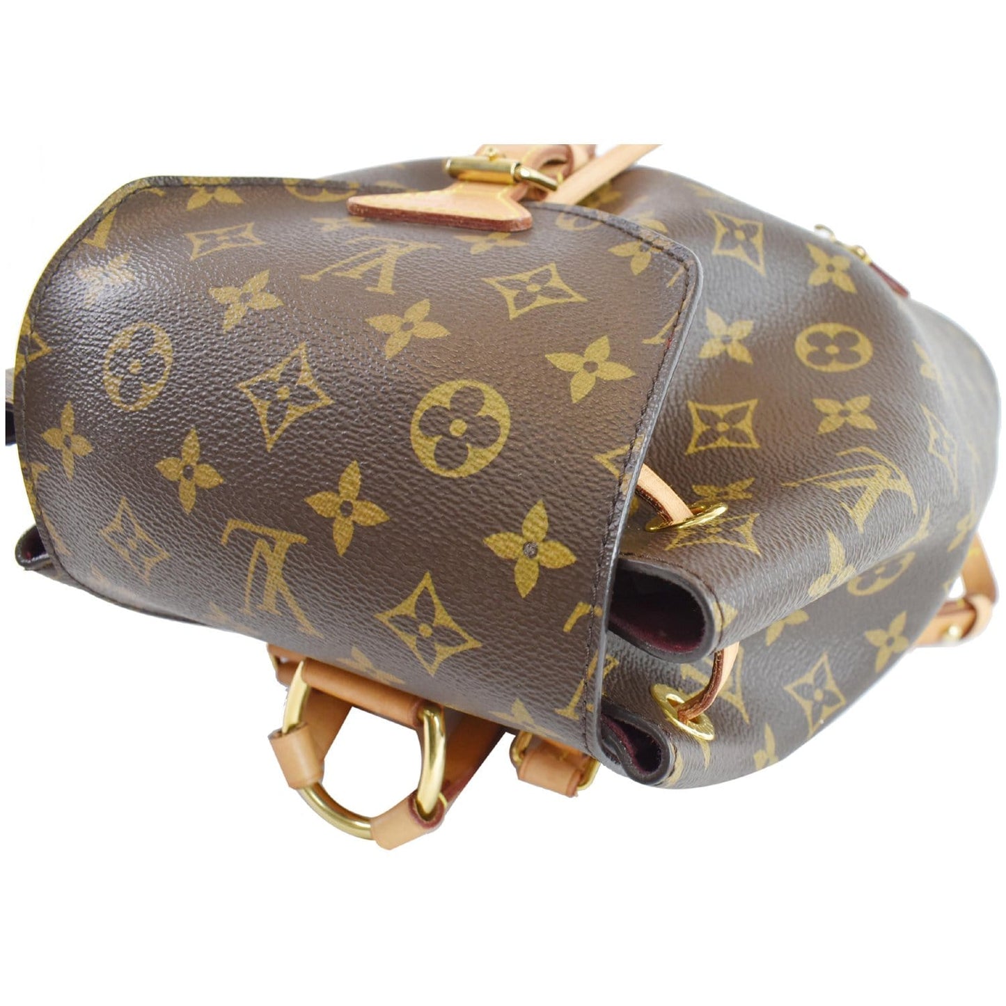 LOUIS VUITTON Montsouris NM Monogram Canvas Backpack Bag Brown