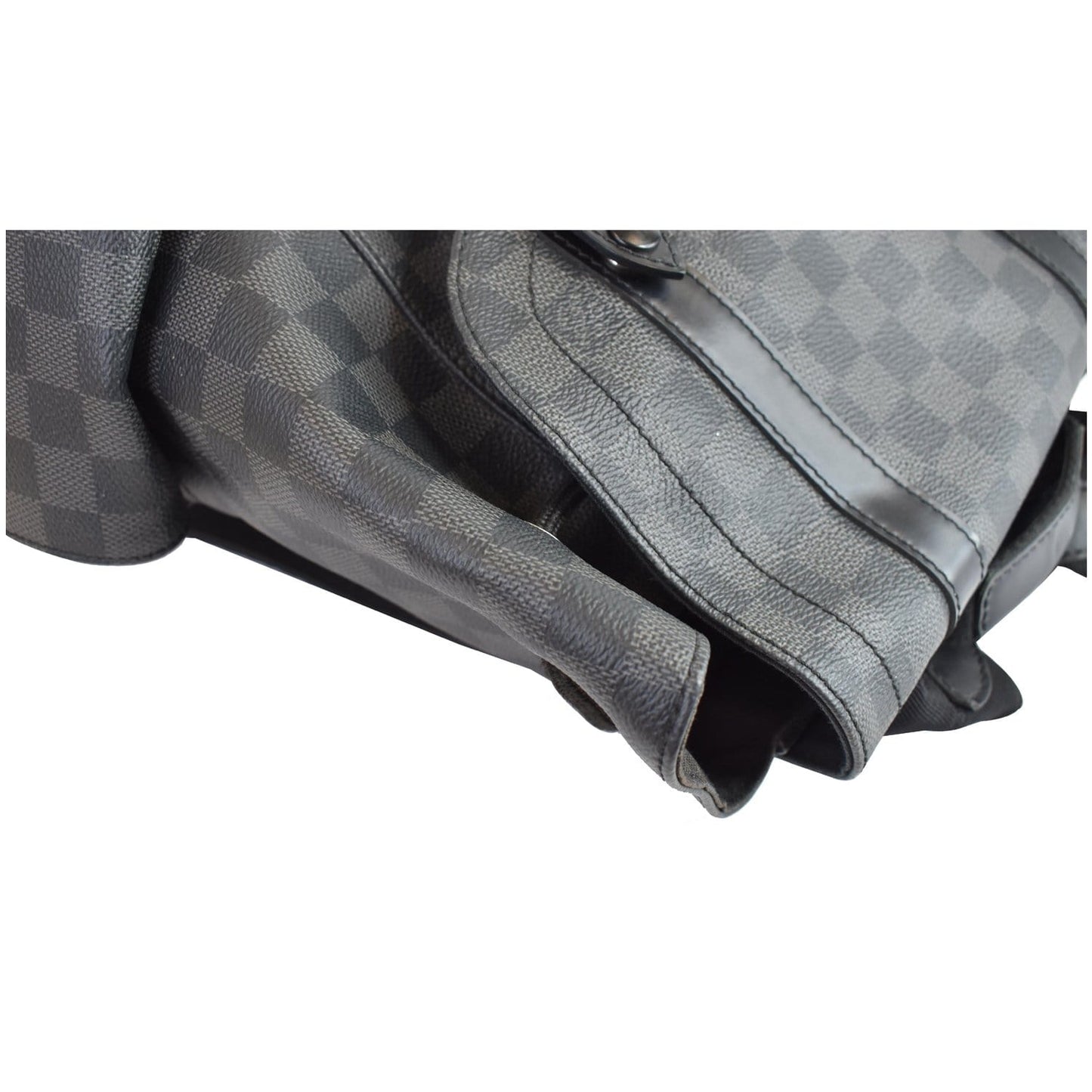 LOUIS VUITTON Christopher PM Damier Graphite Backpack Bag Black