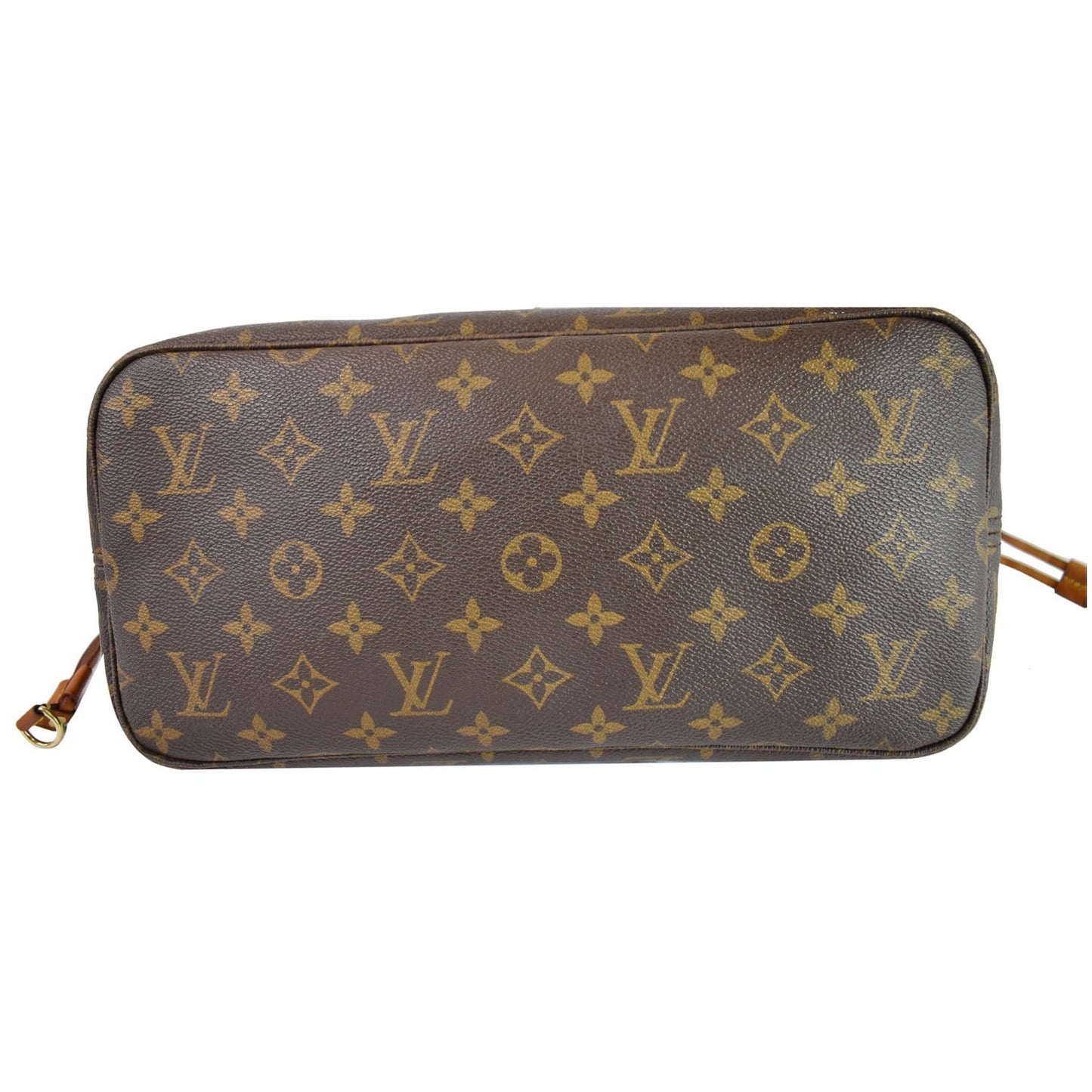 LOUIS VUITTON Neverfull MM Monogram Canvas Tote Shoulder Bag Brown