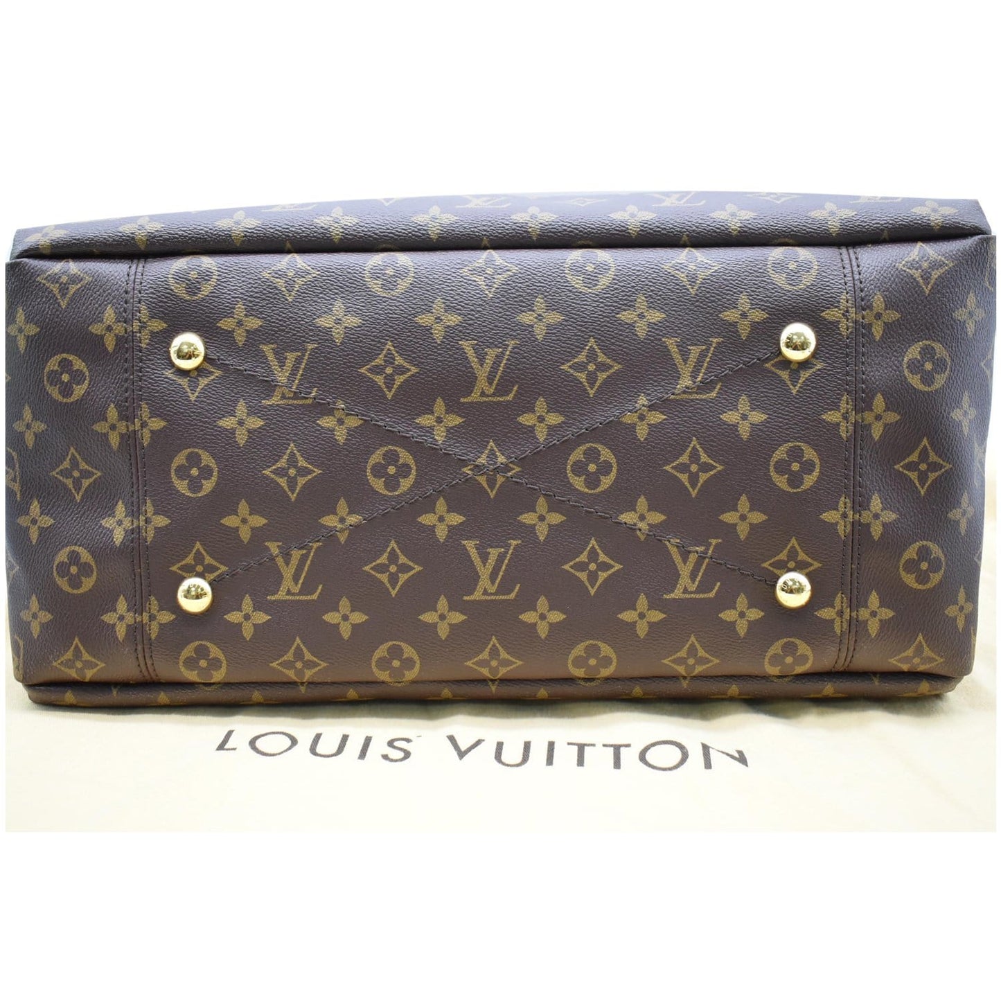 LOUIS VUITTON Artsy MM Monogram Canvas Shoulder Bag Brown