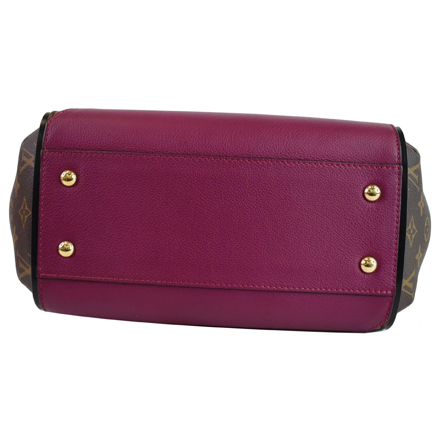 LOUIS VUITTON Kimono Monogram Calfskin Tote Bag Brown/Magenta