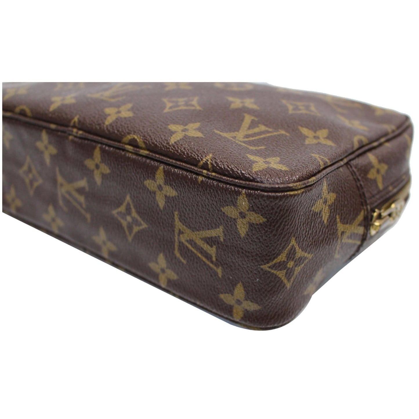 LOUIS VUITTON Trousse Toilette 23 Monogram Canvas Cosmetic Pouch Brown