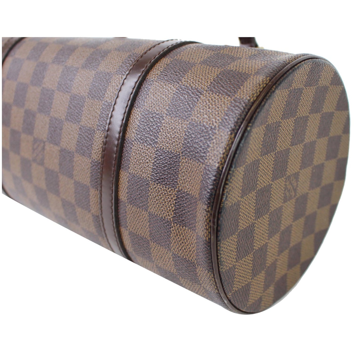 LOUIS VUITTON Papillon 30 Damier Ebene Shoulder Handbag Brown