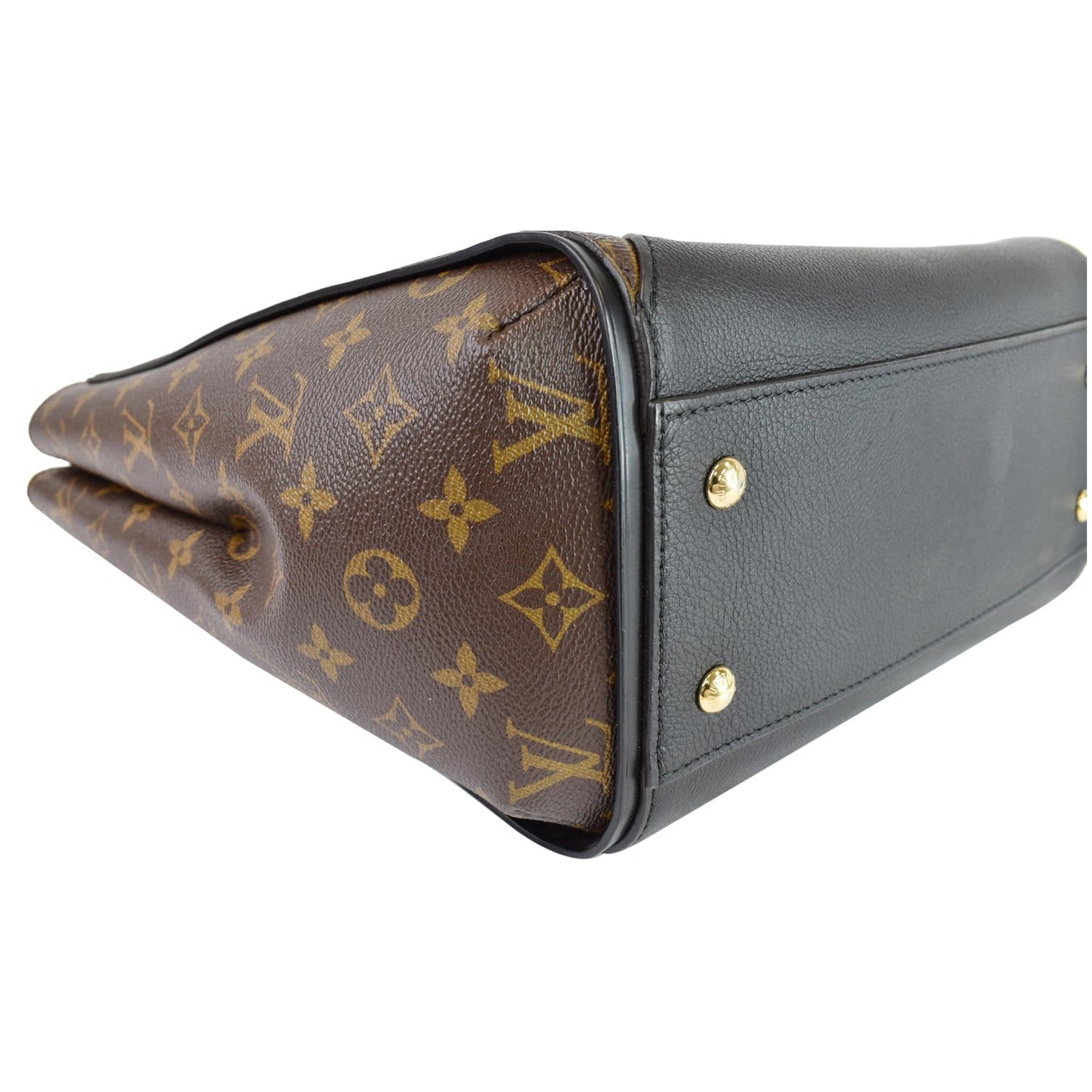 LOUIS VUITTON Kimono Monogram Calfskin Tote Bag Brown/Black