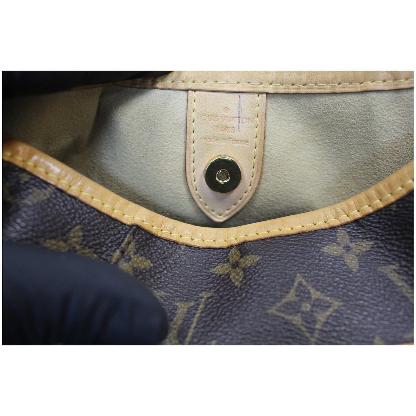LOUIS VUITTON Galliera PM Monogram Canvas Shoulder Bag Brown