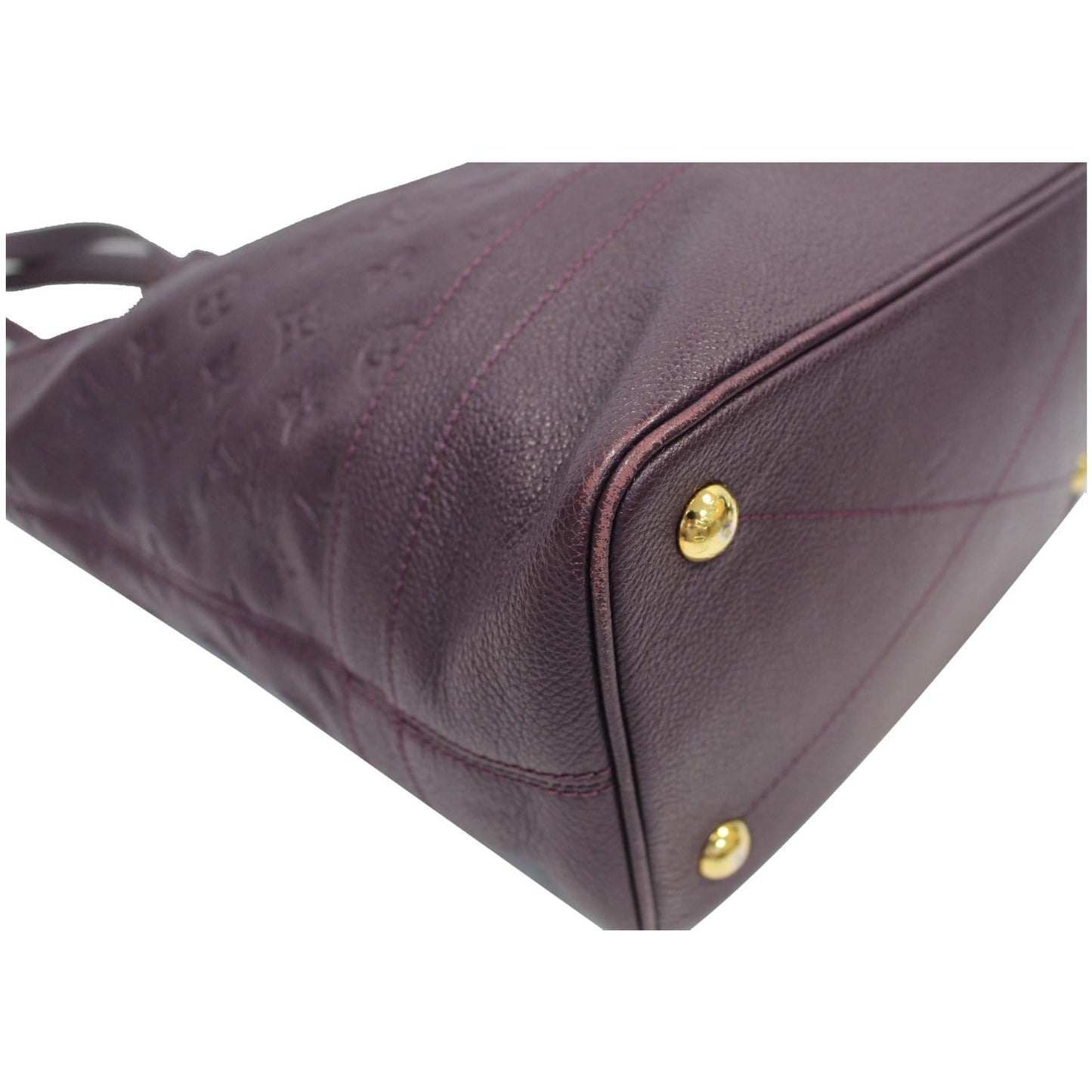 LOUIS VUITTON Citadine PM Monogram Empreinte Leather Shoulder Bag Plum