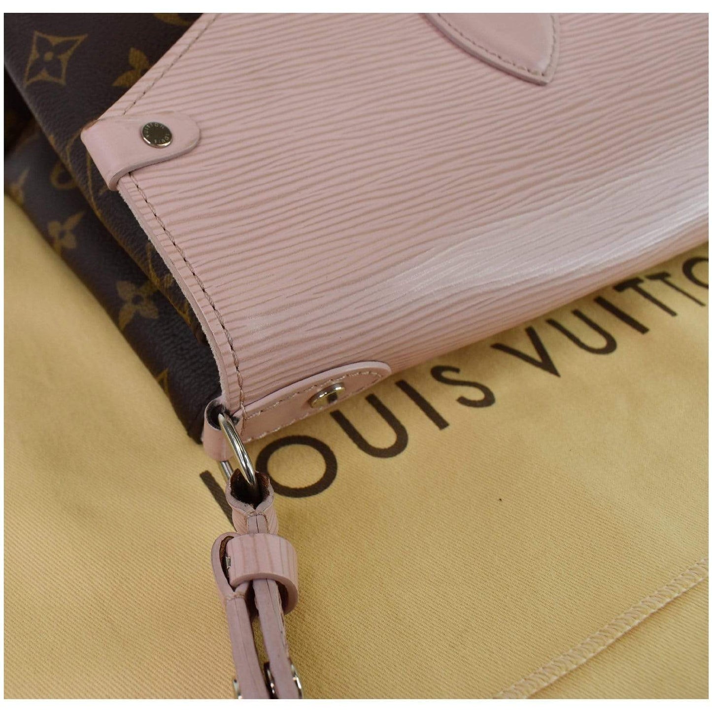 LOUIS VUITTON Saint Michel Monogram Epi Shoulder Bag Rose Ballerine - 25% OFF