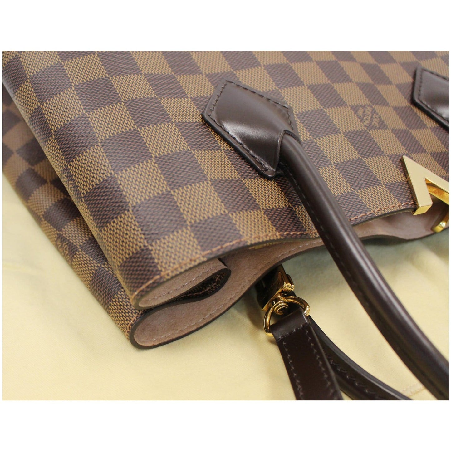 LOUIS VUITTON Kensington Damier Ebene Shoulder Bag Brown