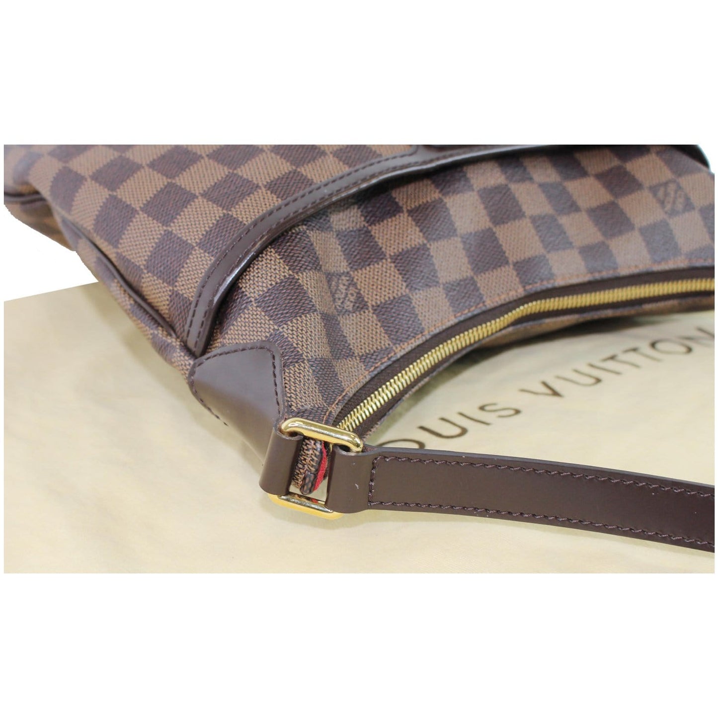 LOUIS VUITTON Bloomsbury PM Damier Ebene Crossbody Bag Brown